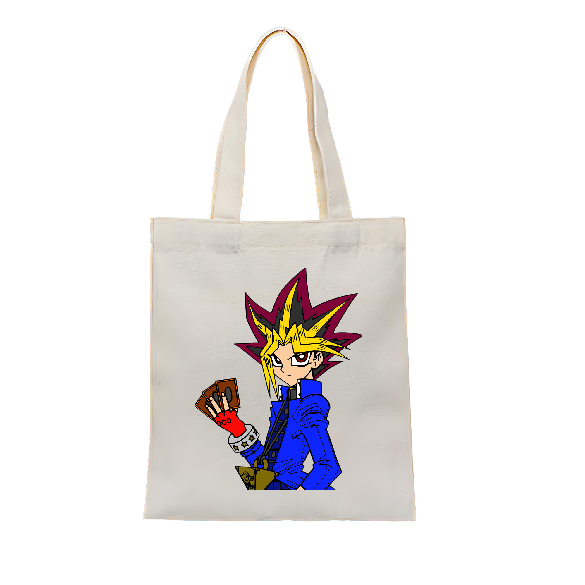 （画像用） 遊☆戯☆王 Yu-Gi-Oh! 縦型キャンバス生地手提げバッグ　トートバッグ