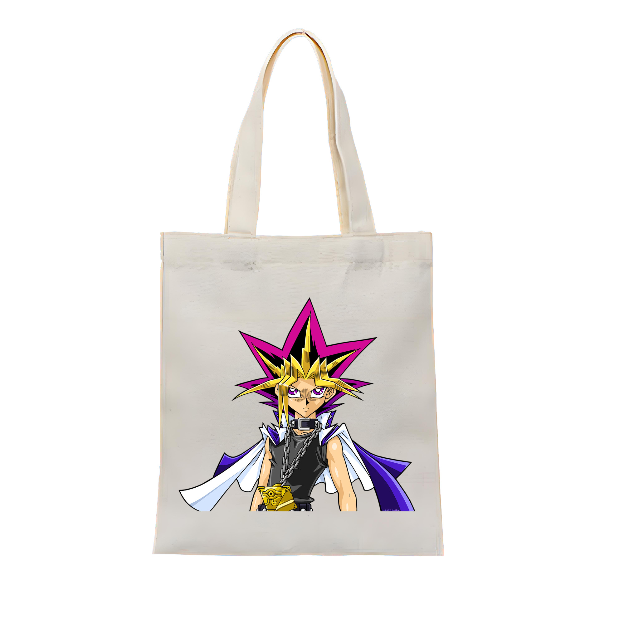 （画像用） 遊☆戯☆王 Yu-Gi-Oh! 縦型キャンバス生地手提げバッグ　トートバッグ