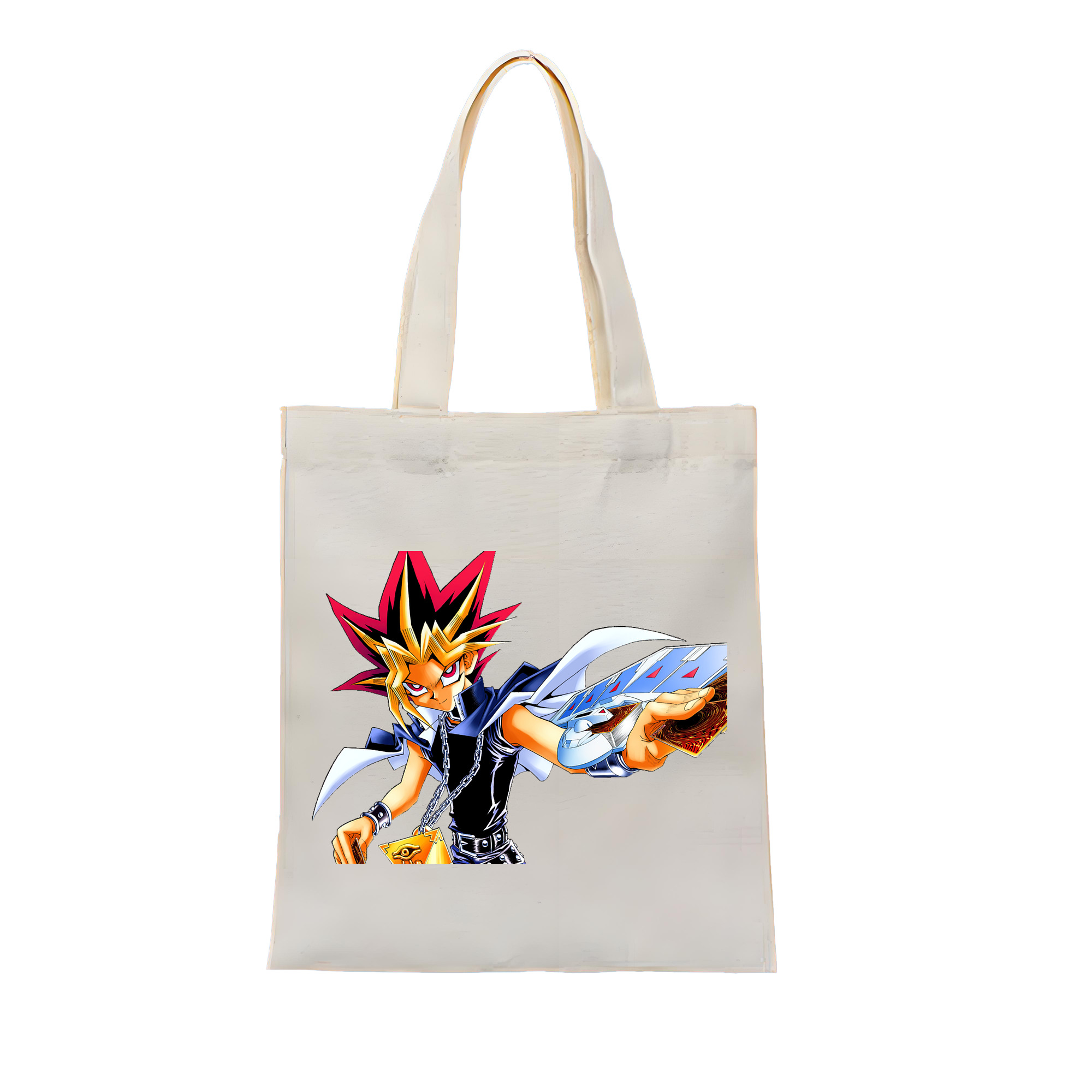 （画像用） 遊☆戯☆王 Yu-Gi-Oh! 縦型キャンバス生地手提げバッグ　トートバッグ