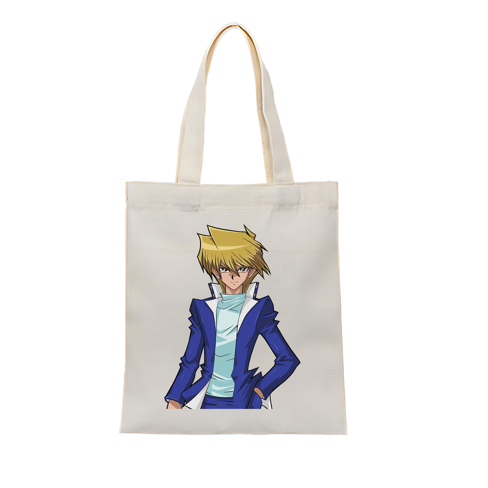 （画像用） 遊☆戯☆王 Yu-Gi-Oh! 縦型キャンバス生地手提げバッグ　トートバッグ