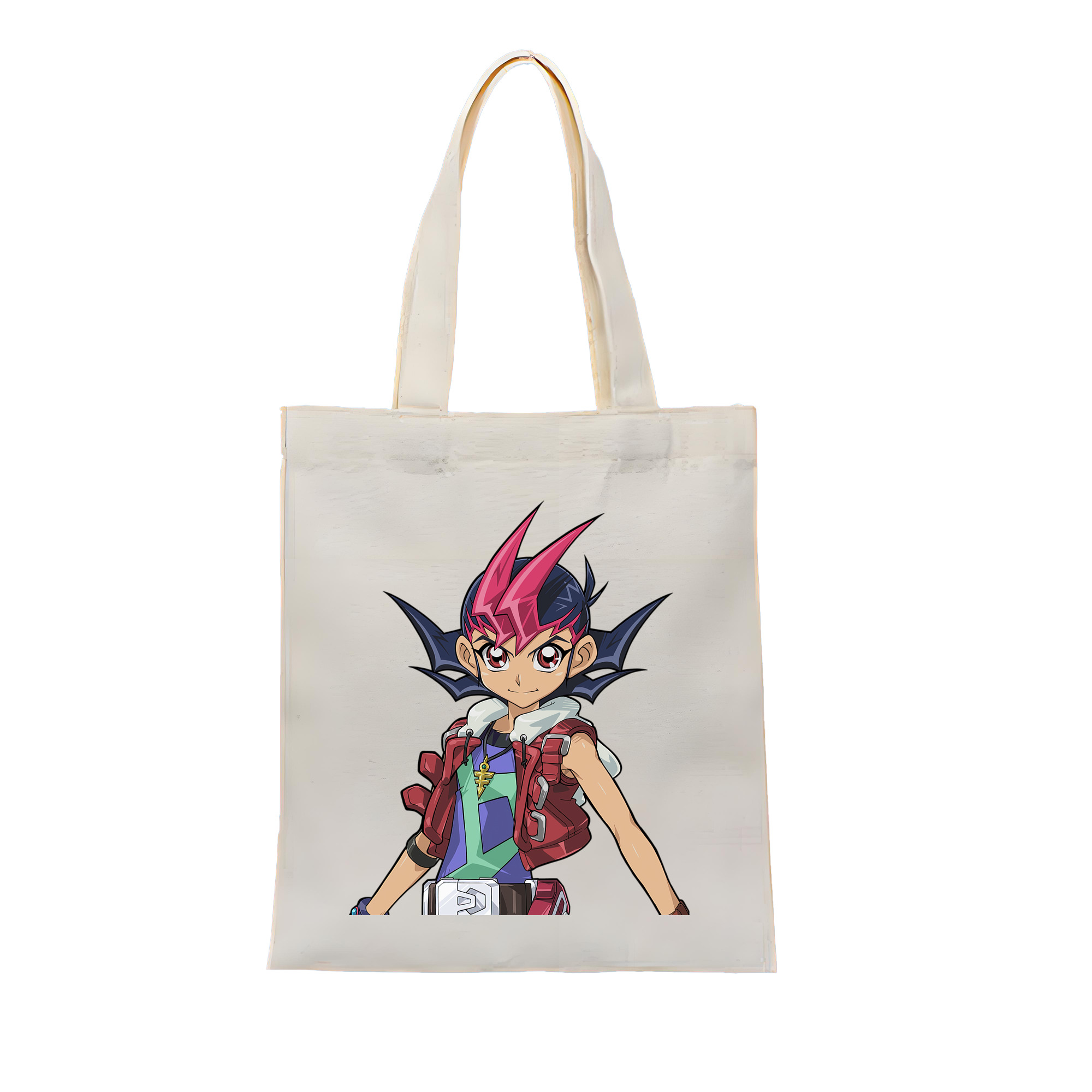 （画像用） 遊☆戯☆王 Yu-Gi-Oh! 縦型キャンバス生地手提げバッグ　トートバッグ