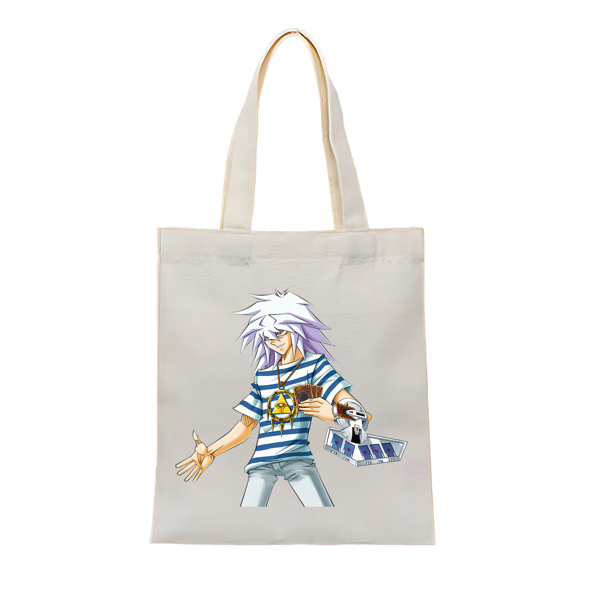 （画像用） 遊☆戯☆王 Yu-Gi-Oh! 縦型キャンバス生地手提げバッグ　トートバッグ