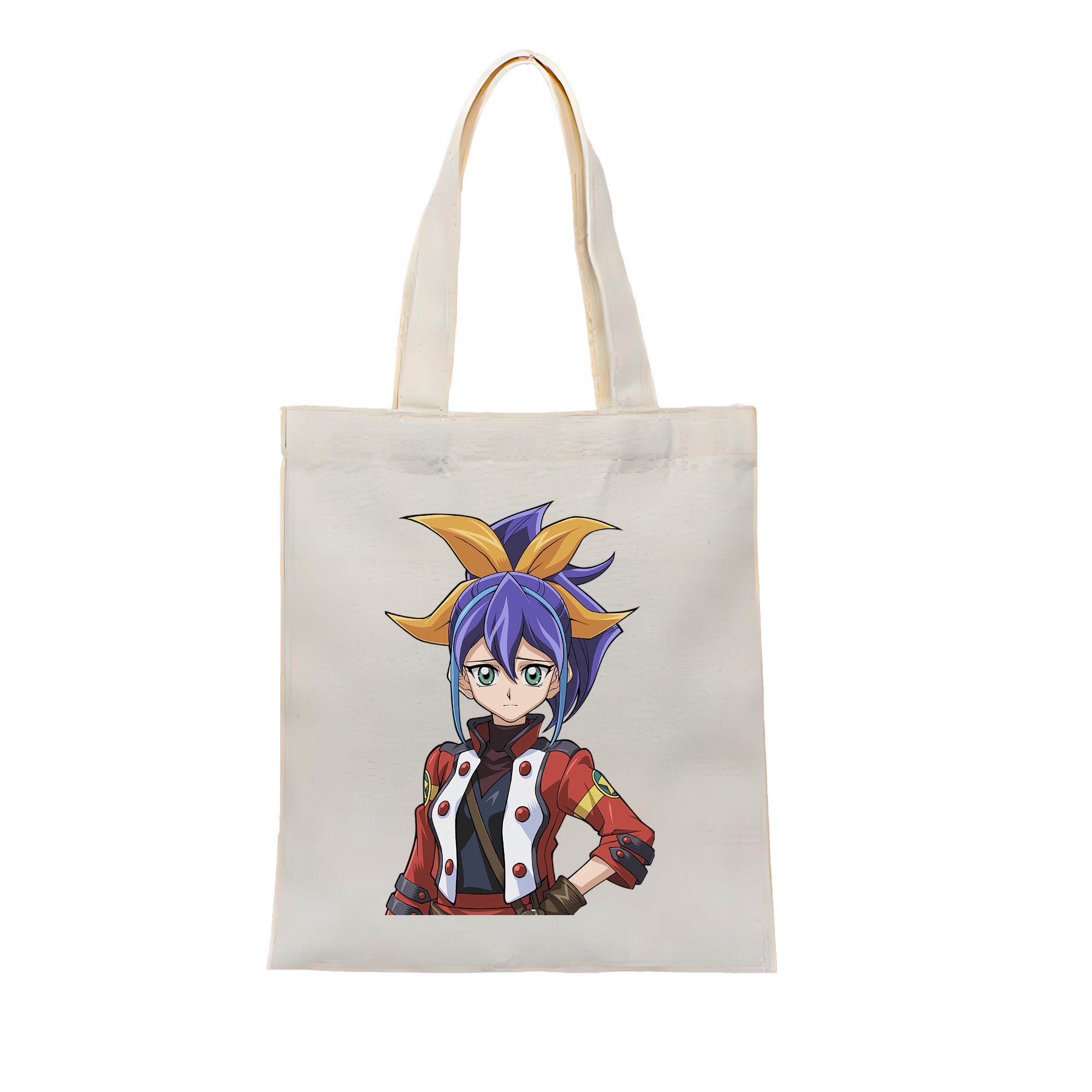（画像用） 遊☆戯☆王 Yu-Gi-Oh! 縦型キャンバス生地手提げバッグ　トートバッグ