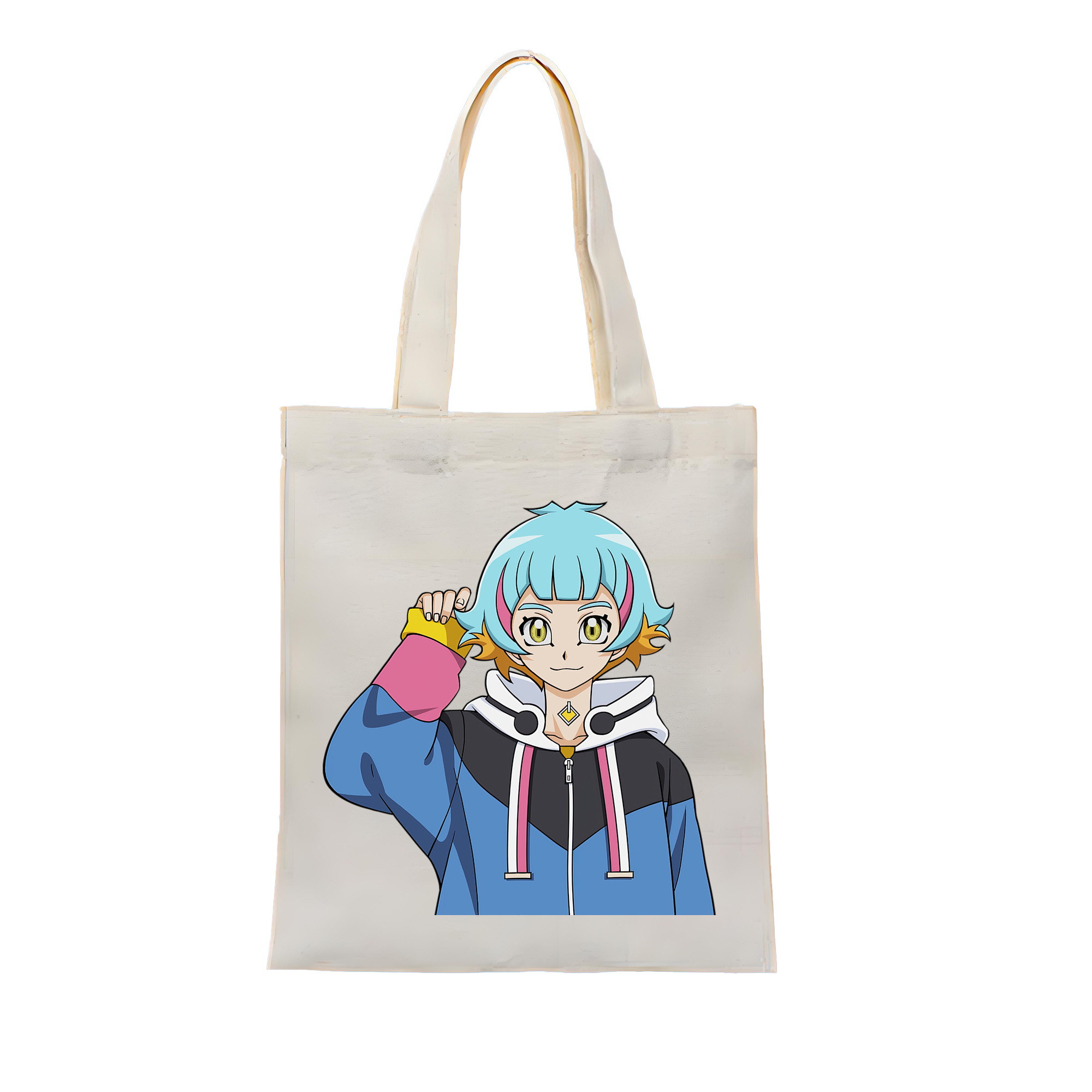 （画像用） 遊☆戯☆王 Yu-Gi-Oh! 縦型キャンバス生地手提げバッグ　トートバッグ