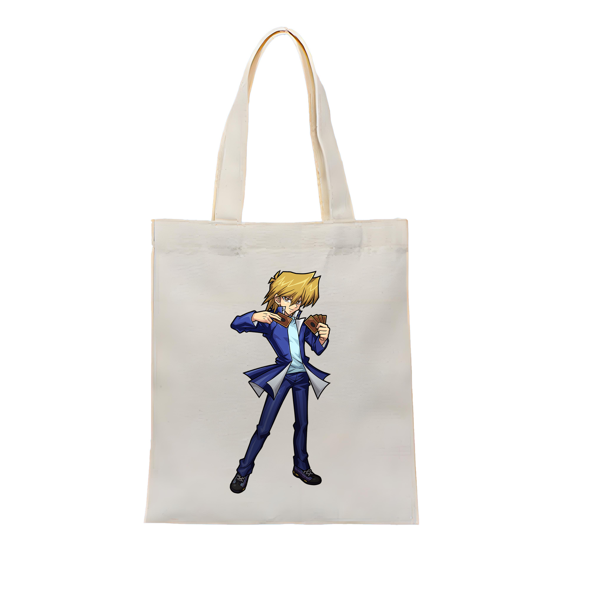 （画像用） 遊☆戯☆王 Yu-Gi-Oh! 縦型キャンバス生地手提げバッグ　トートバッグ