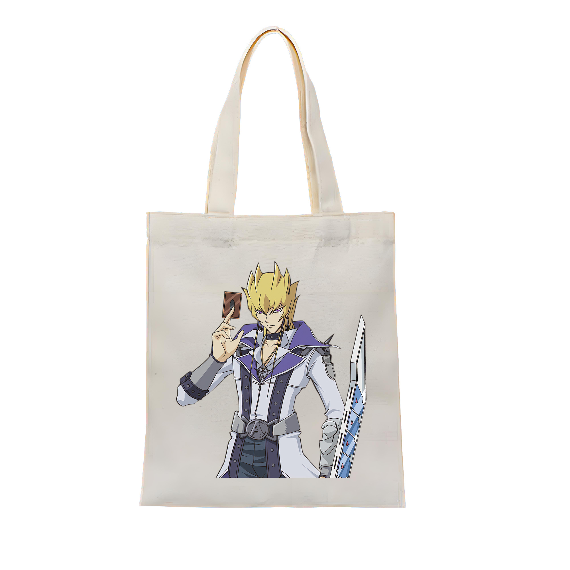 （画像用） 遊☆戯☆王 Yu-Gi-Oh! 縦型キャンバス生地手提げバッグ　トートバッグ