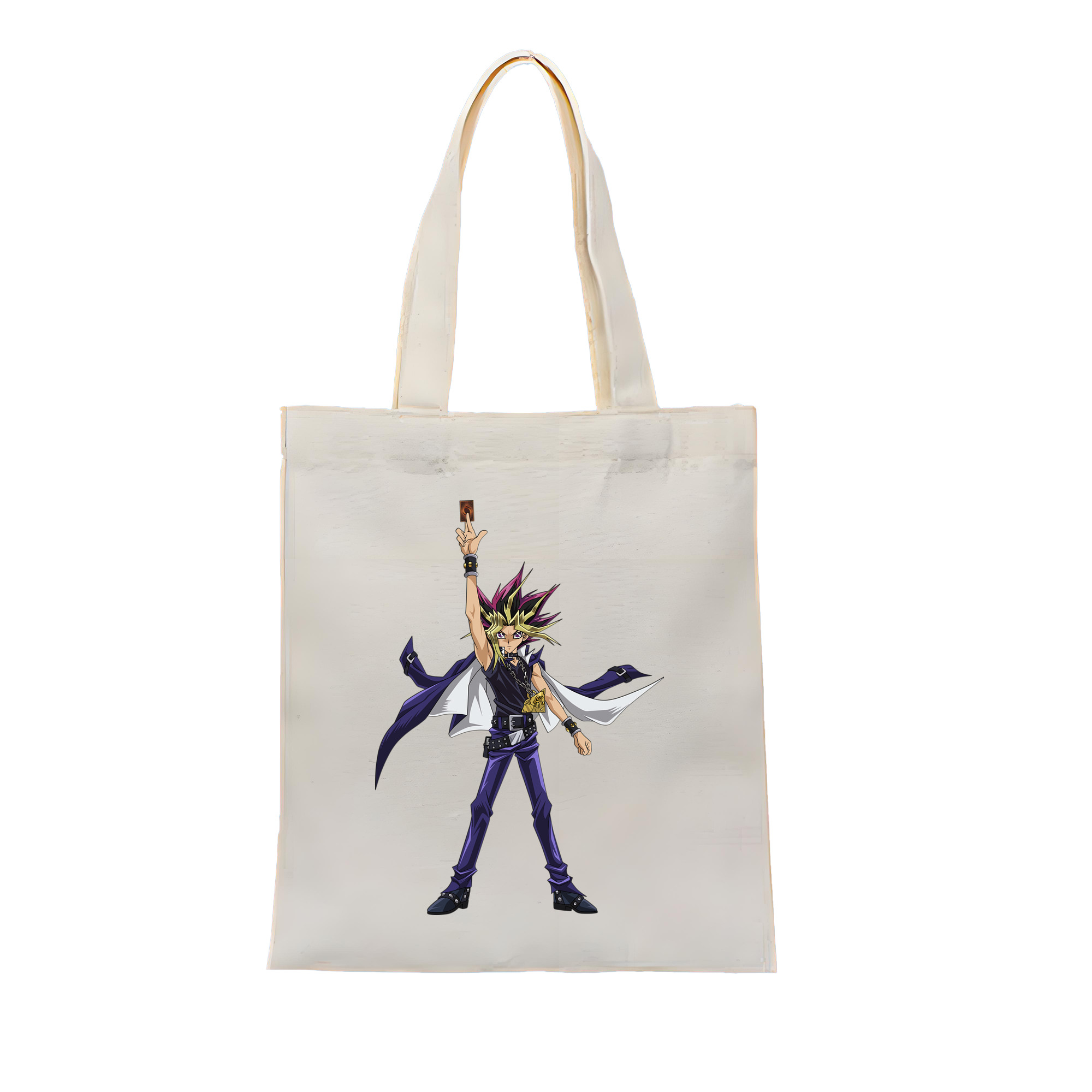 （画像用） 遊☆戯☆王 Yu-Gi-Oh! 縦型キャンバス生地手提げバッグ　トートバッグ