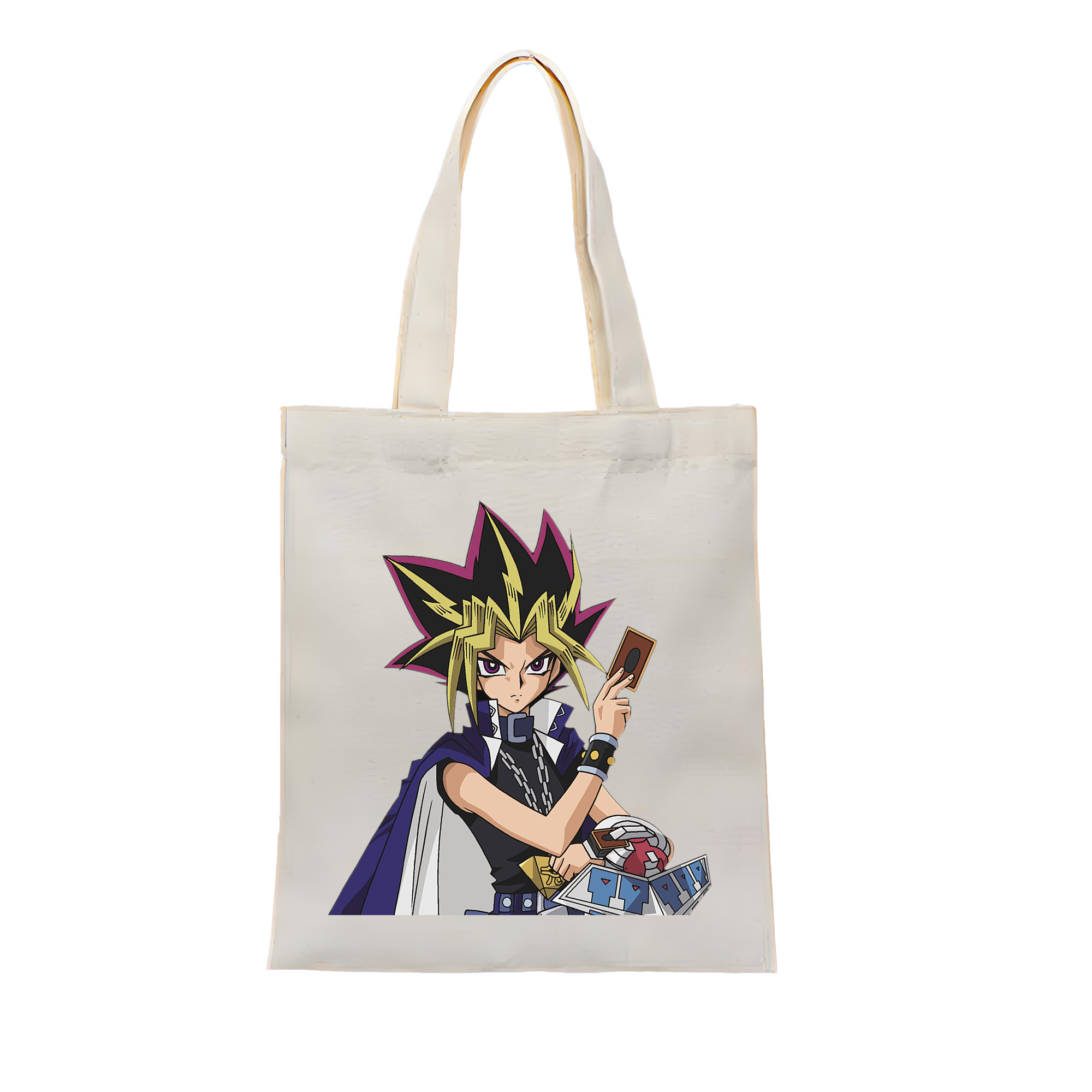 （画像用） 遊☆戯☆王 Yu-Gi-Oh! 縦型キャンバス生地手提げバッグ　トートバッグ