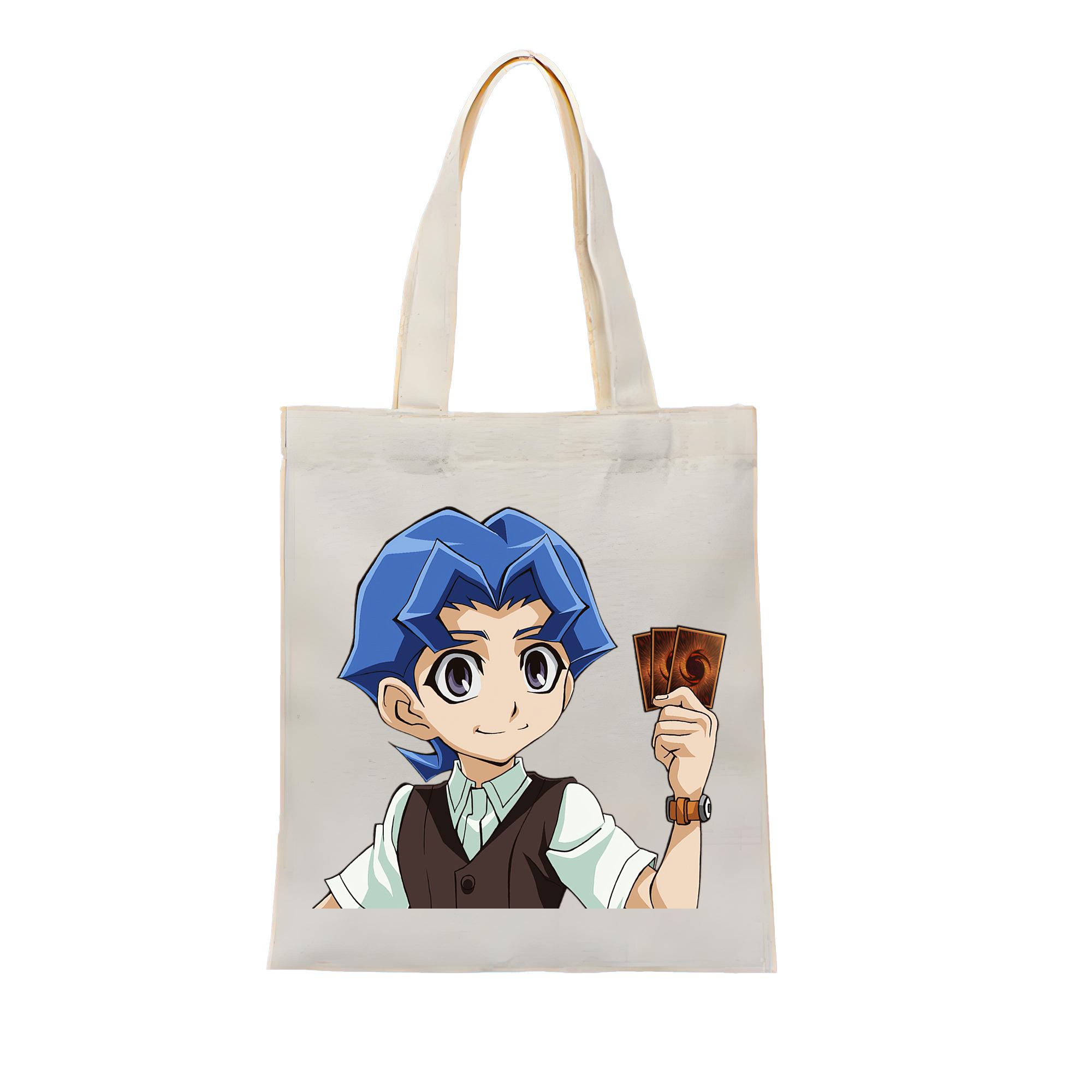 （画像用） 遊☆戯☆王 Yu-Gi-Oh! 縦型キャンバス生地手提げバッグ　トートバッグ