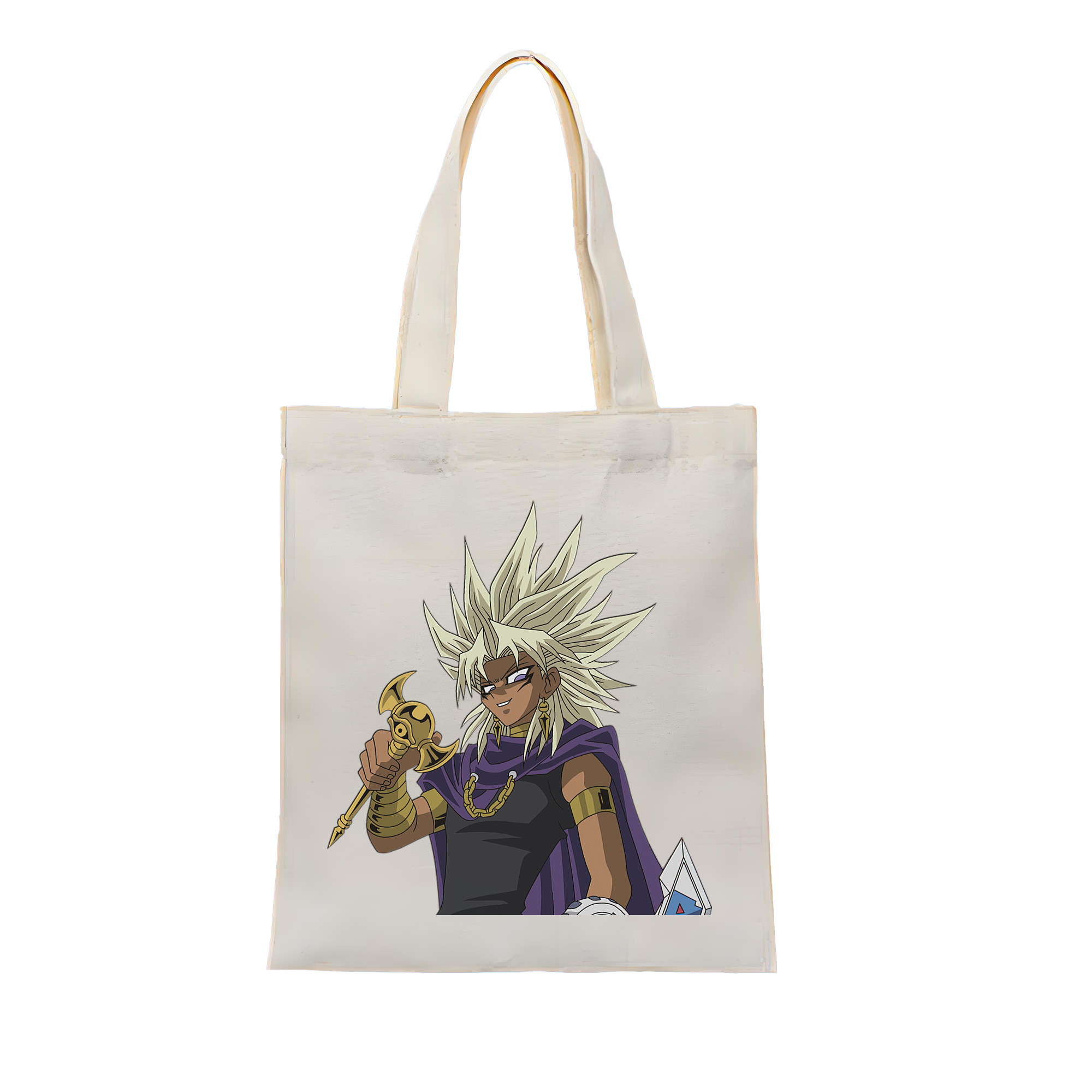 （画像用） 遊☆戯☆王 Yu-Gi-Oh! 縦型キャンバス生地手提げバッグ　トートバッグ