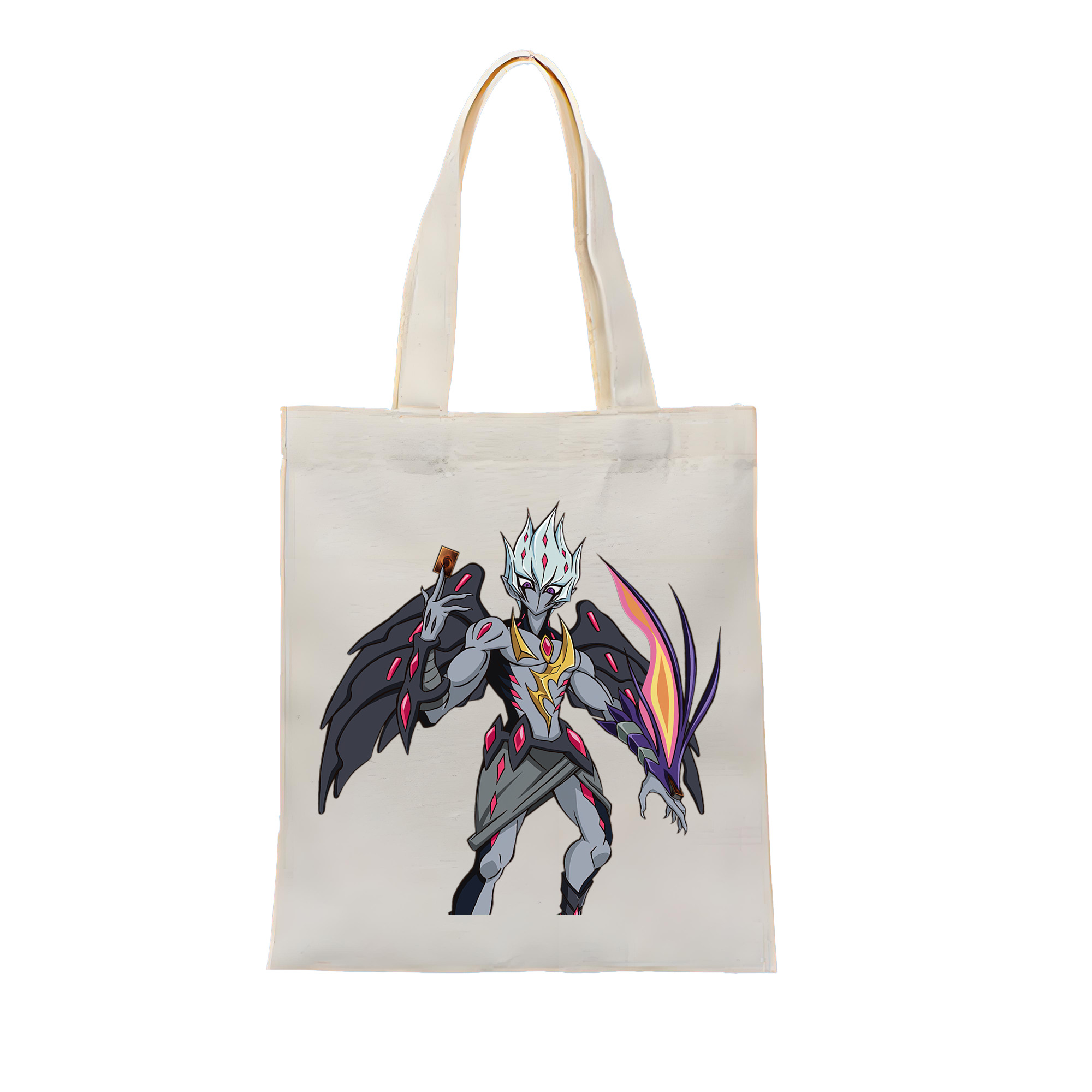 （画像用） 遊☆戯☆王 Yu-Gi-Oh! 縦型キャンバス生地手提げバッグ　トートバッグ