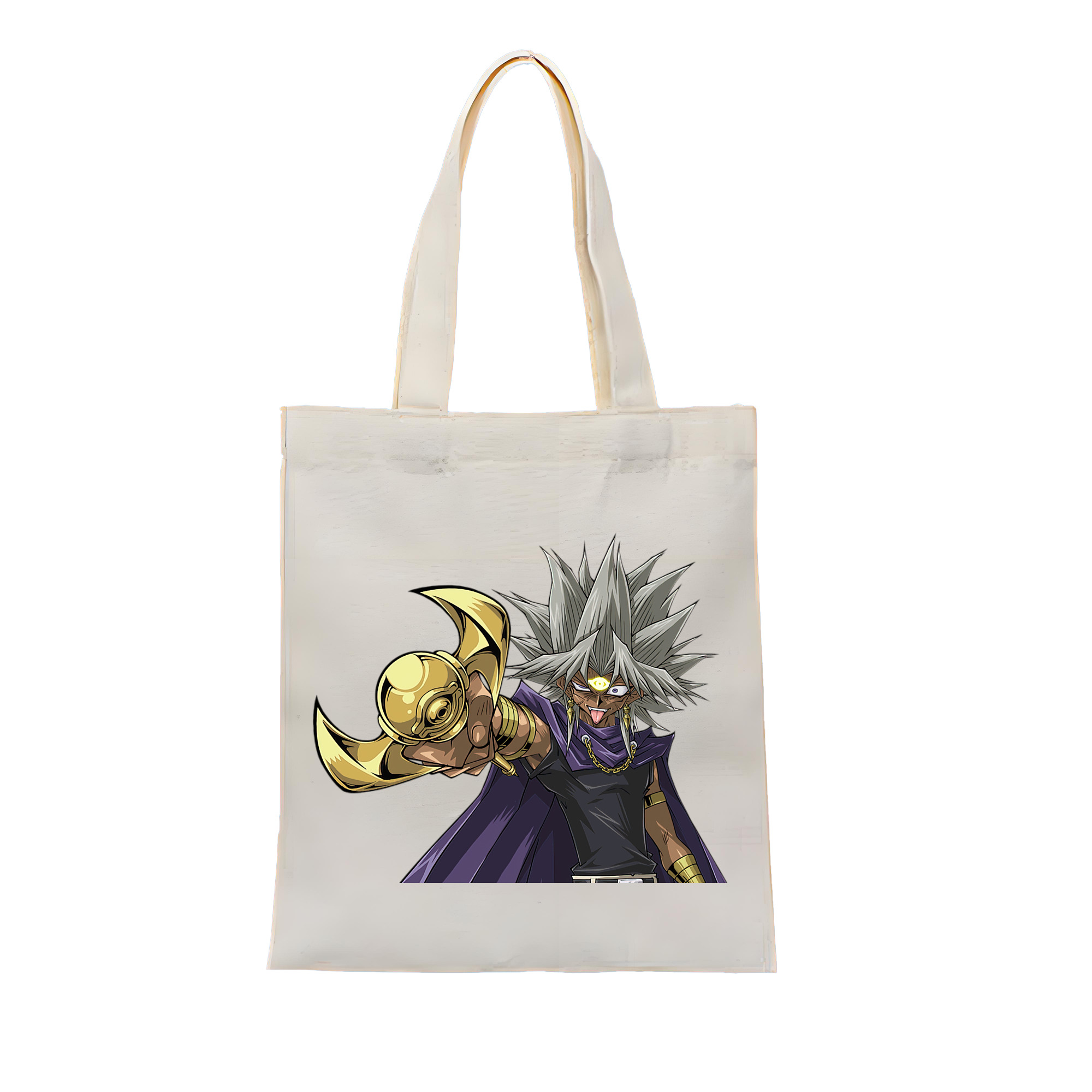 （画像用） 遊☆戯☆王 Yu-Gi-Oh! 縦型キャンバス生地手提げバッグ　トートバッグ