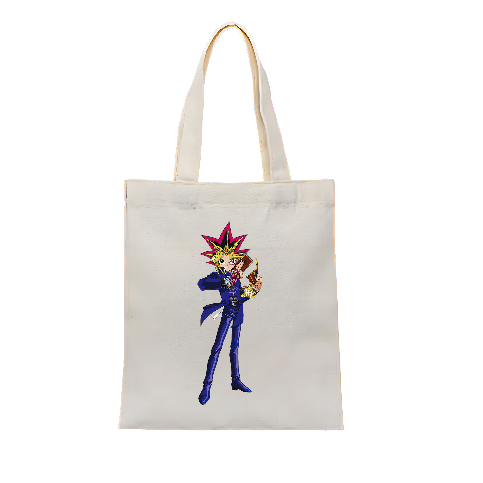（画像用） 遊☆戯☆王 Yu-Gi-Oh! 縦型キャンバス生地手提げバッグ　トートバッグ