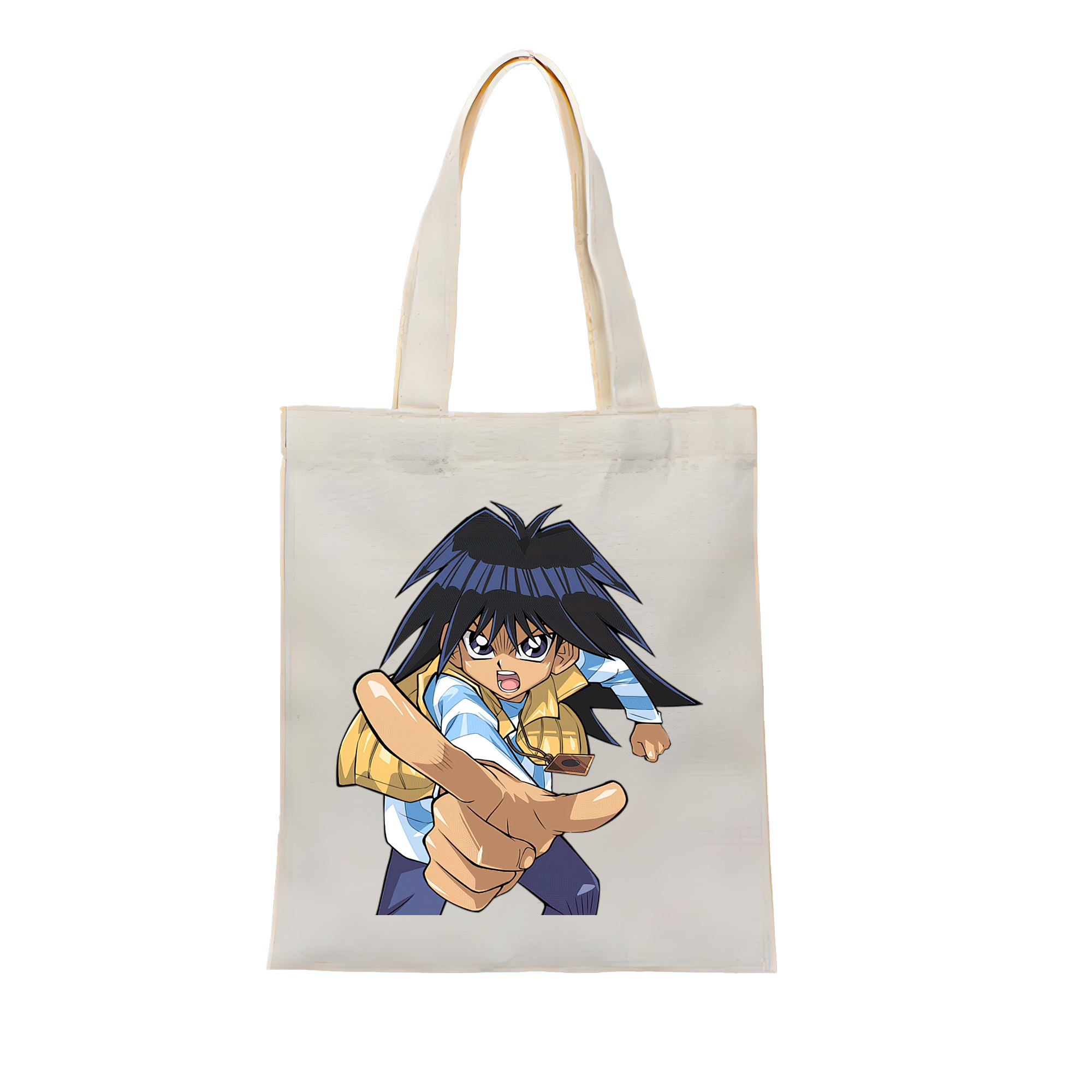 （画像用） 遊☆戯☆王 Yu-Gi-Oh! 縦型キャンバス生地手提げバッグ　トートバッグ