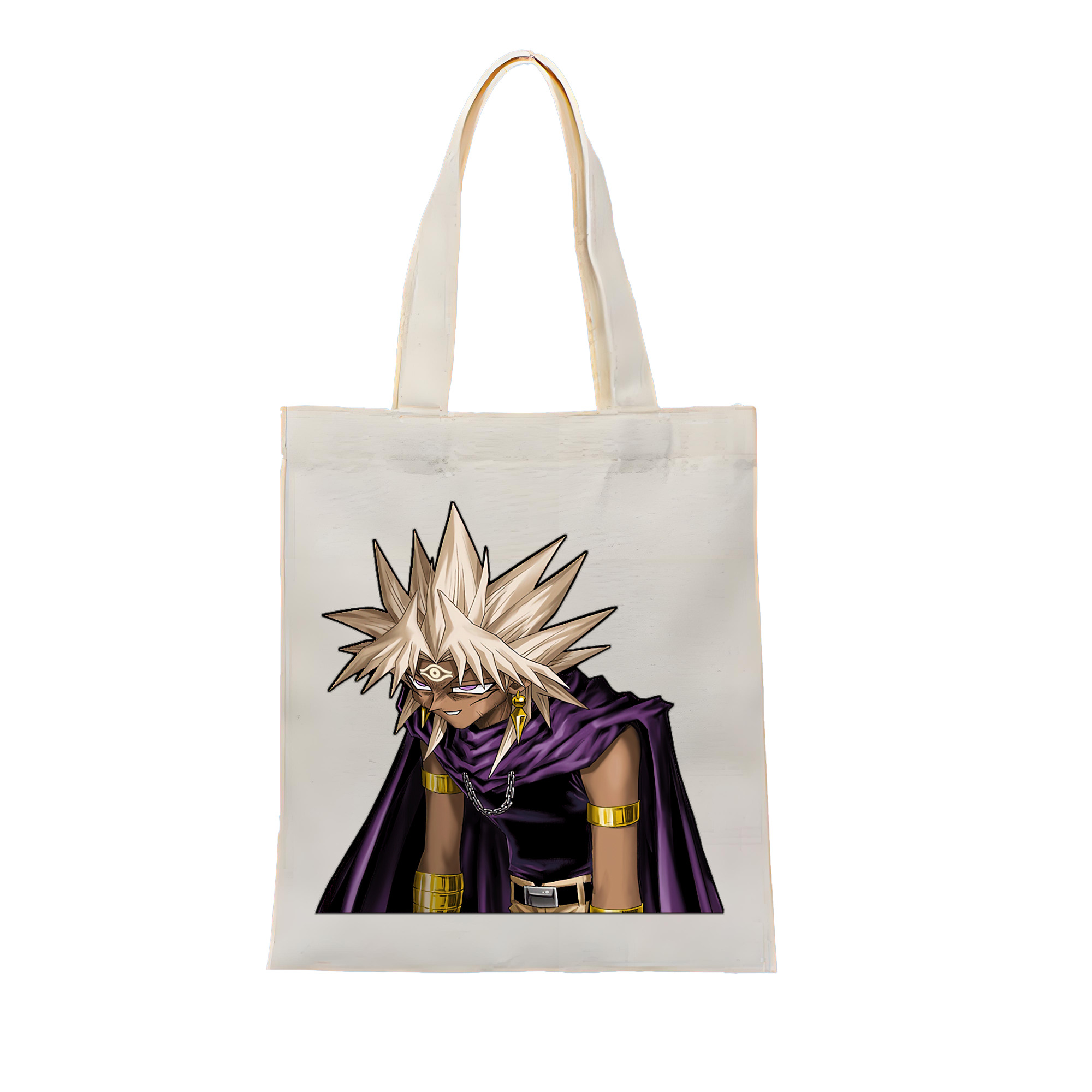 （画像用） 遊☆戯☆王 Yu-Gi-Oh! 縦型キャンバス生地手提げバッグ　トートバッグ