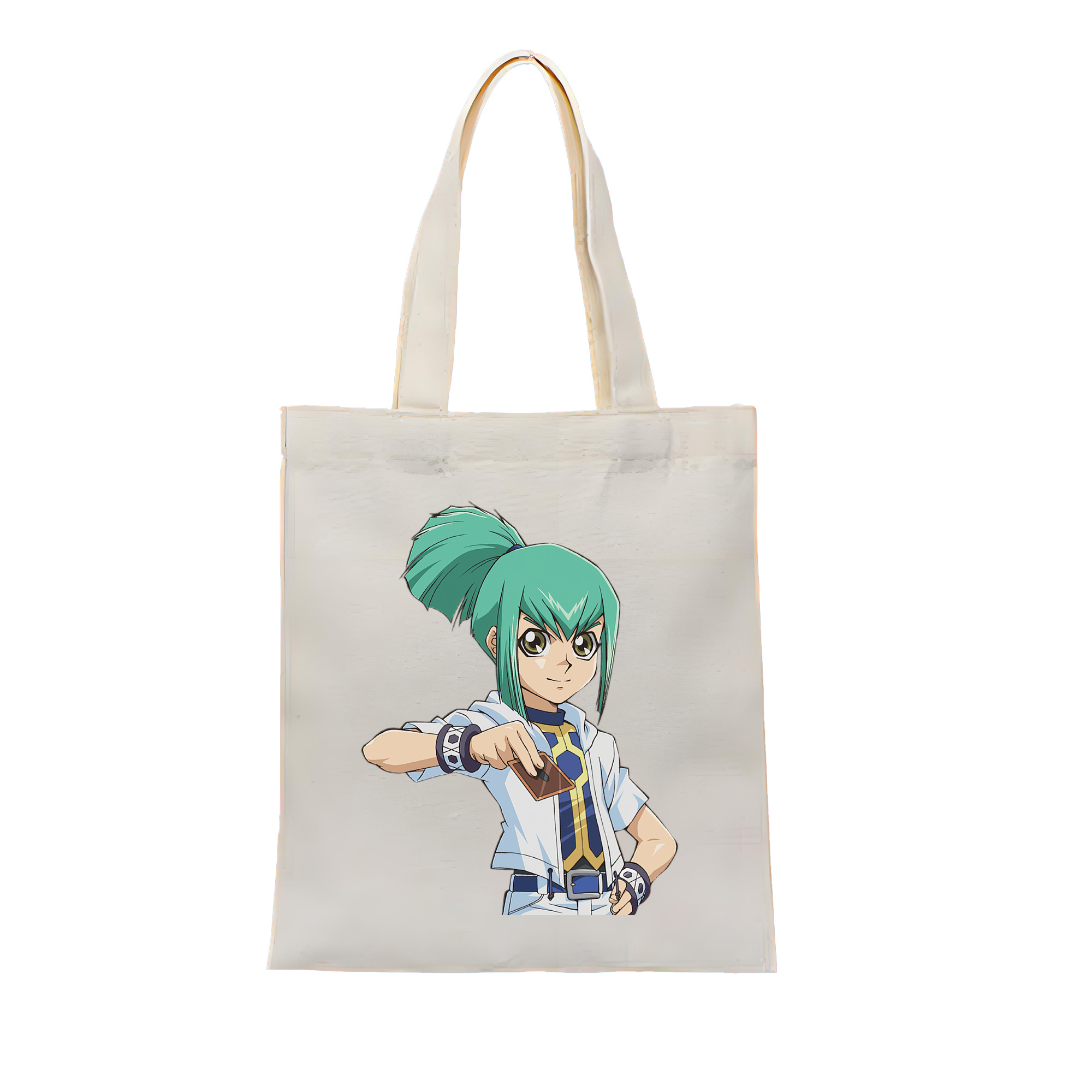 （画像用） 遊☆戯☆王 Yu-Gi-Oh! 縦型キャンバス生地手提げバッグ　トートバッグ