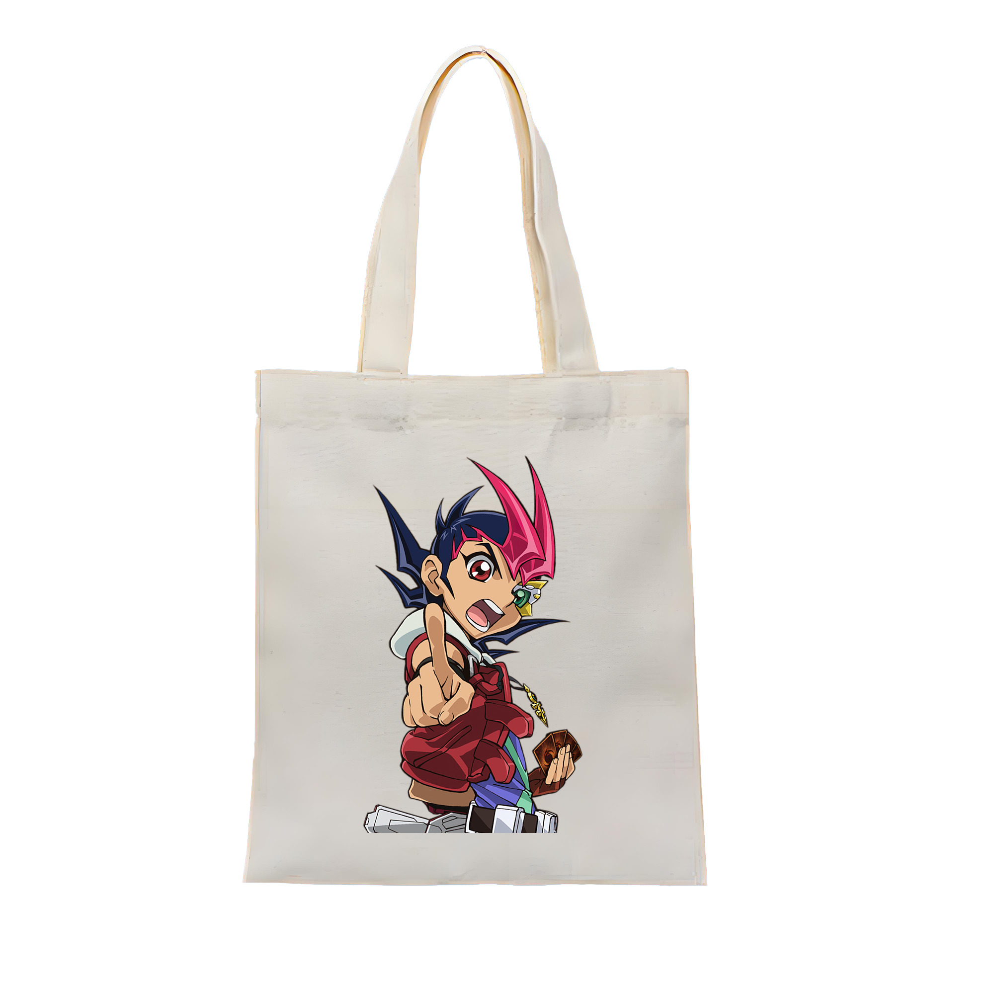 （画像用） 遊☆戯☆王 Yu-Gi-Oh! 縦型キャンバス生地手提げバッグ　トートバッグ