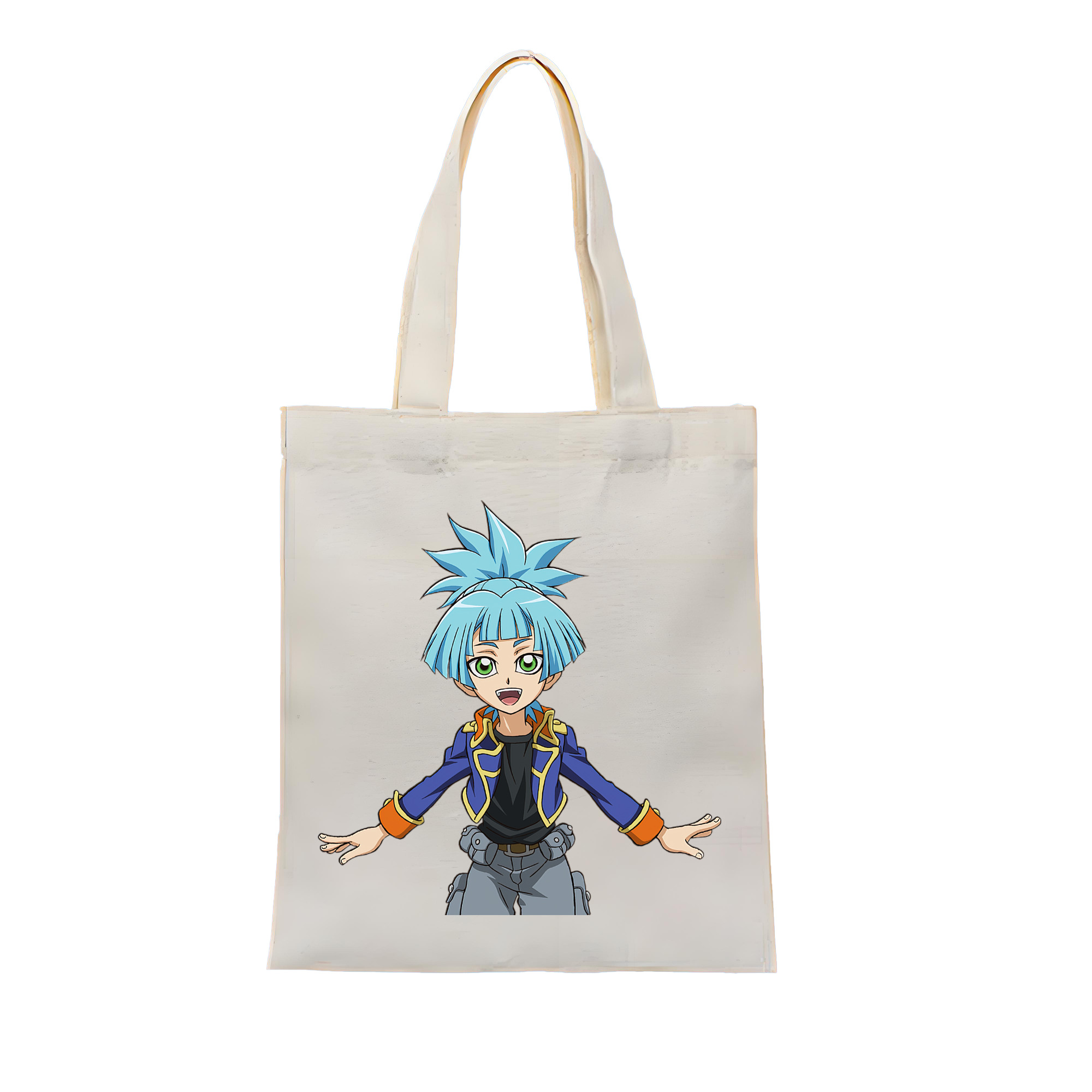 （画像用） 遊☆戯☆王 Yu-Gi-Oh! 縦型キャンバス生地手提げバッグ　トートバッグ