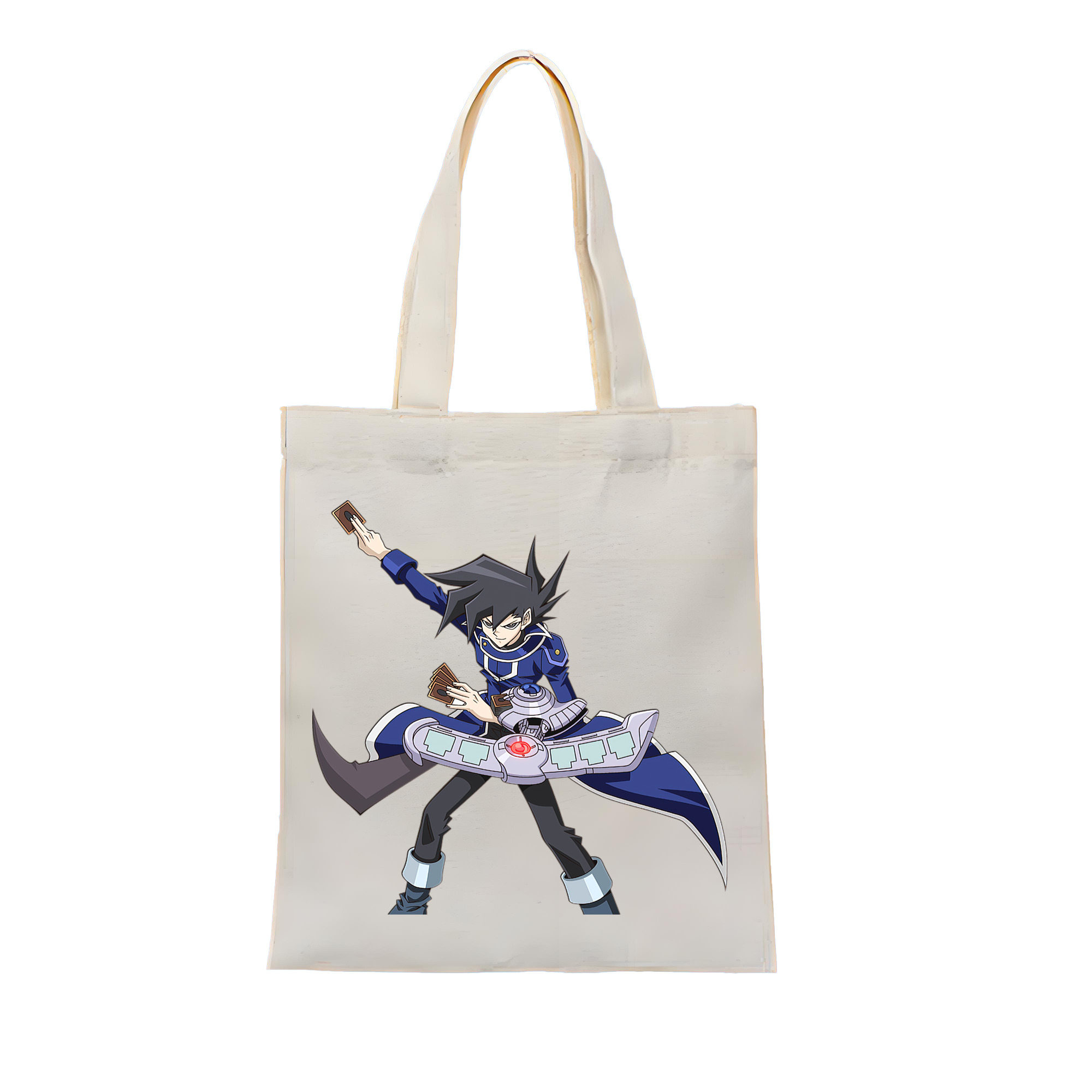（画像用） 遊☆戯☆王 Yu-Gi-Oh! 縦型キャンバス生地手提げバッグ　トートバッグ