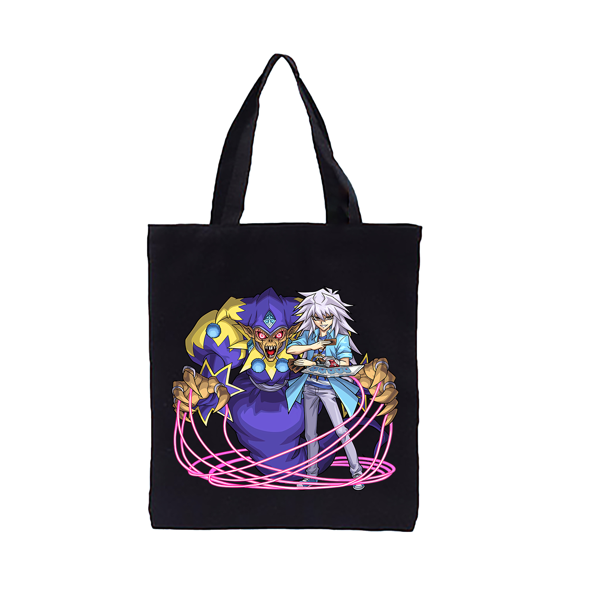 （画像用） 遊☆戯☆王 Yu-Gi-Oh! 縦型キャンバス生地手提げバッグ　トートバッグ