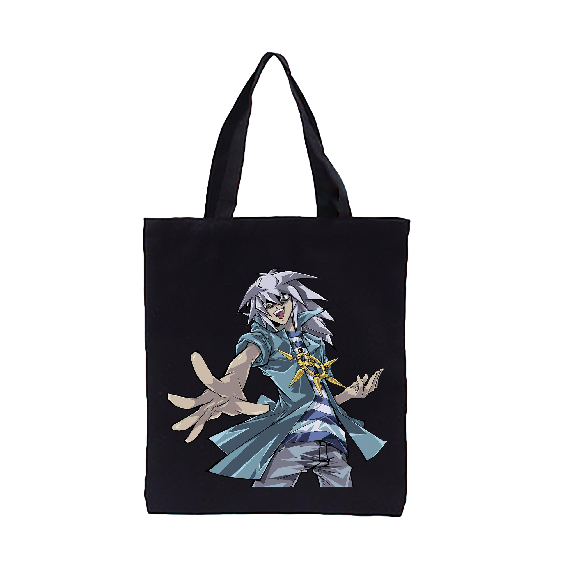 （画像用） 遊☆戯☆王 Yu-Gi-Oh! 縦型キャンバス生地手提げバッグ　トートバッグ