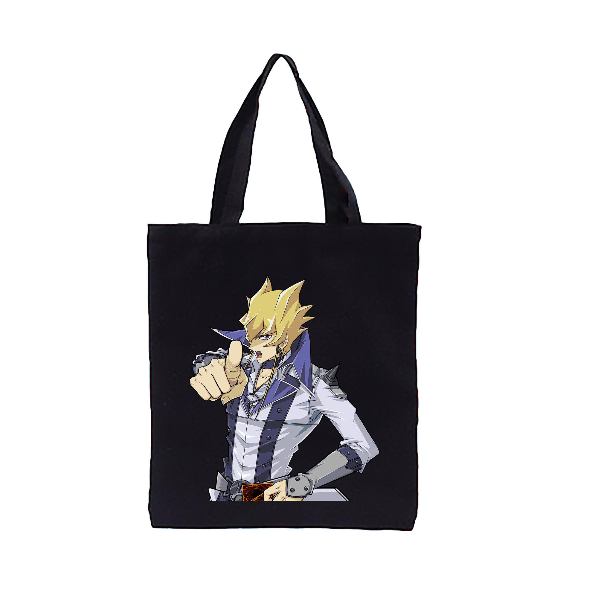 （画像用） 遊☆戯☆王 Yu-Gi-Oh! 縦型キャンバス生地手提げバッグ　トートバッグ