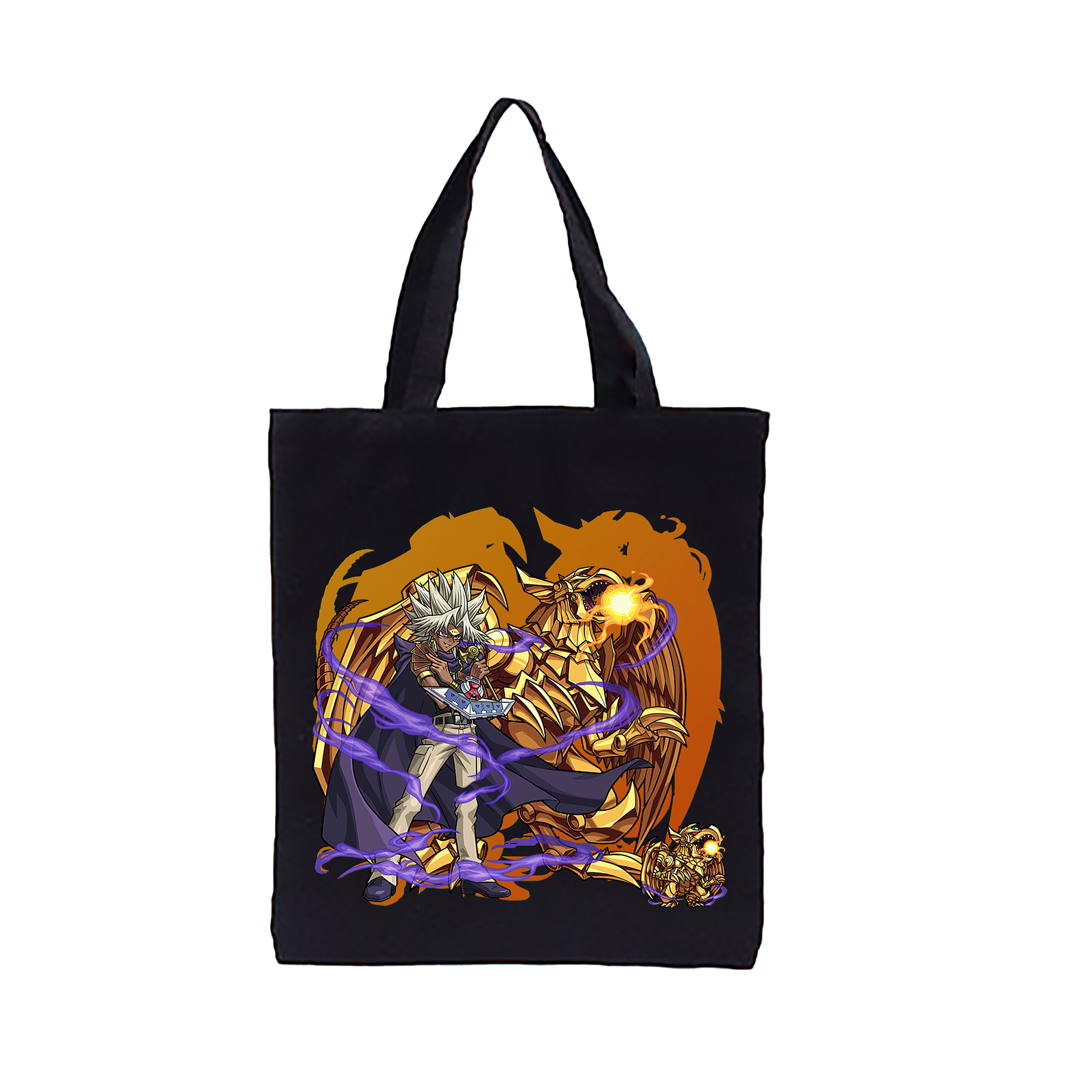 （画像用） 遊☆戯☆王 Yu-Gi-Oh! 縦型キャンバス生地手提げバッグ　トートバッグ
