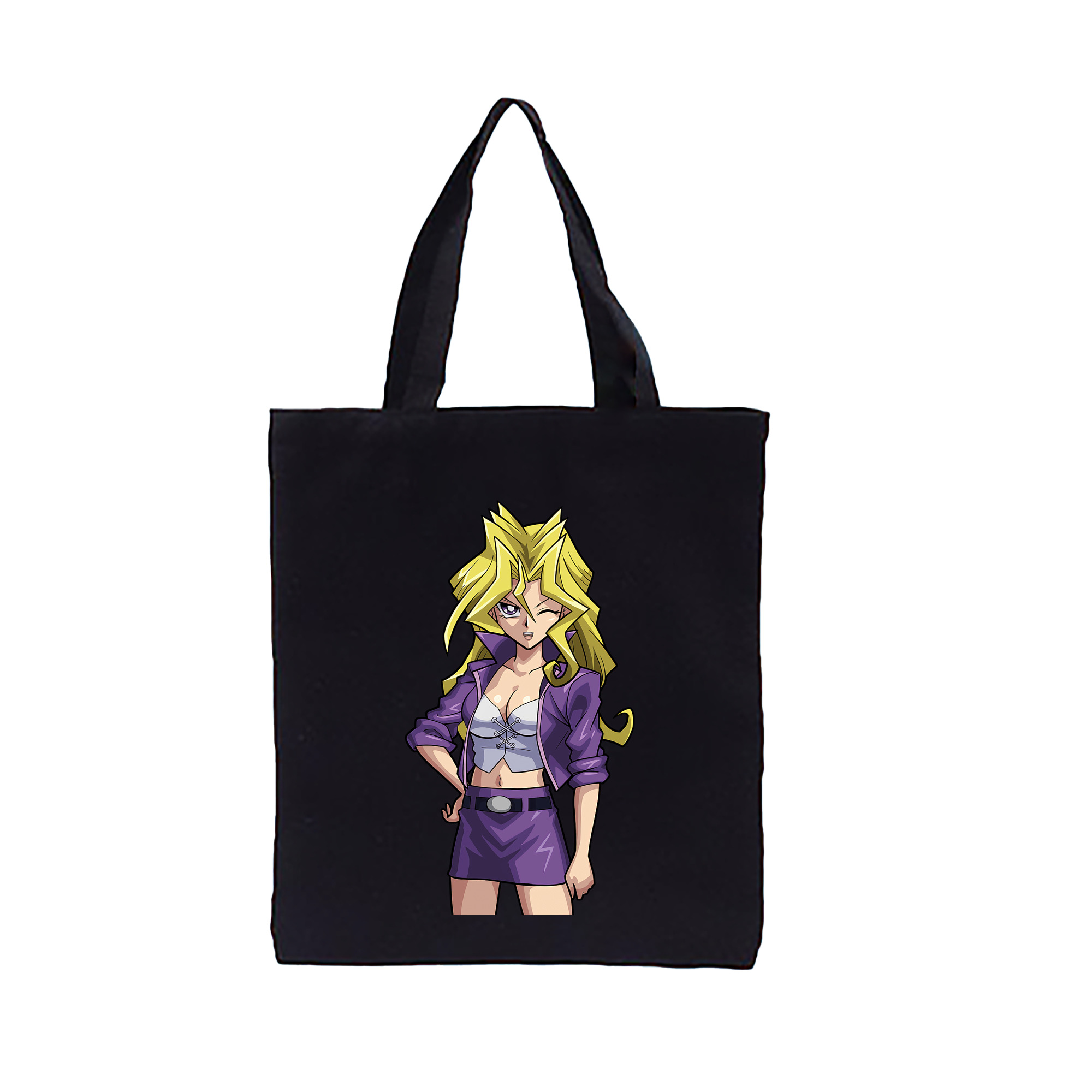 （画像用） 遊☆戯☆王 Yu-Gi-Oh! 縦型キャンバス生地手提げバッグ　トートバッグ