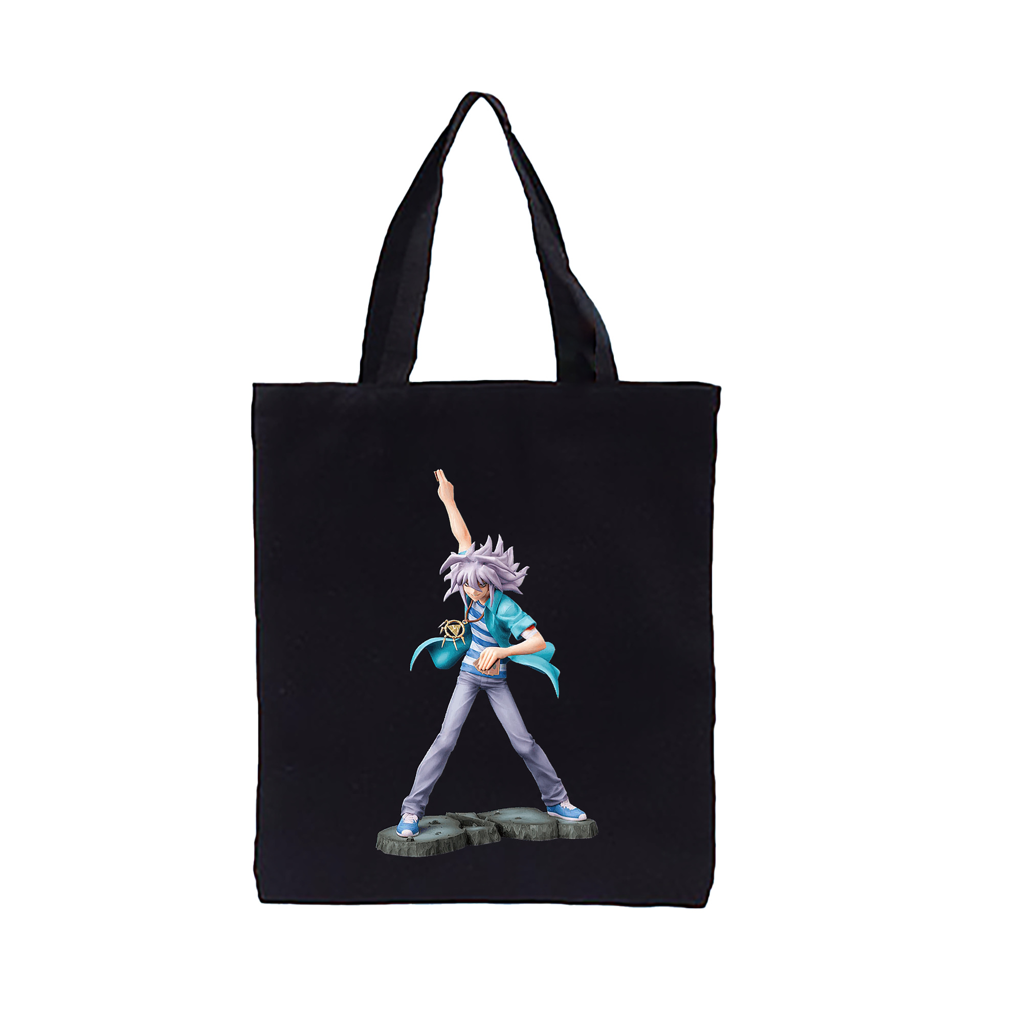 （画像用） 遊☆戯☆王 Yu-Gi-Oh! 縦型キャンバス生地手提げバッグ　トートバッグ