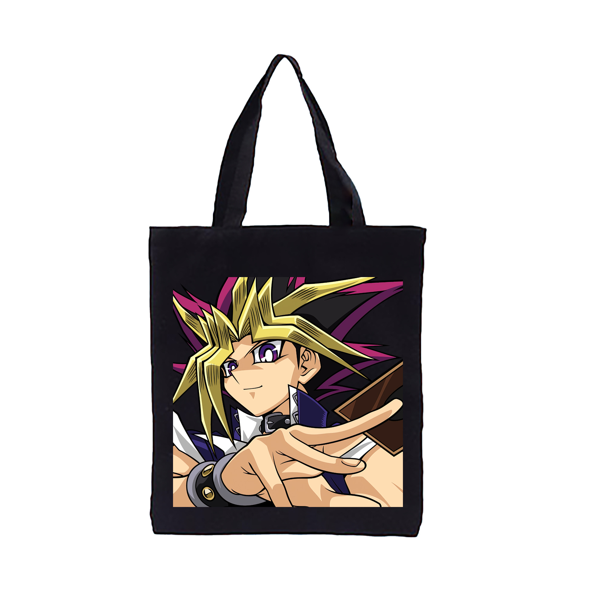 （画像用） 遊☆戯☆王 Yu-Gi-Oh! 縦型キャンバス生地手提げバッグ　トートバッグ