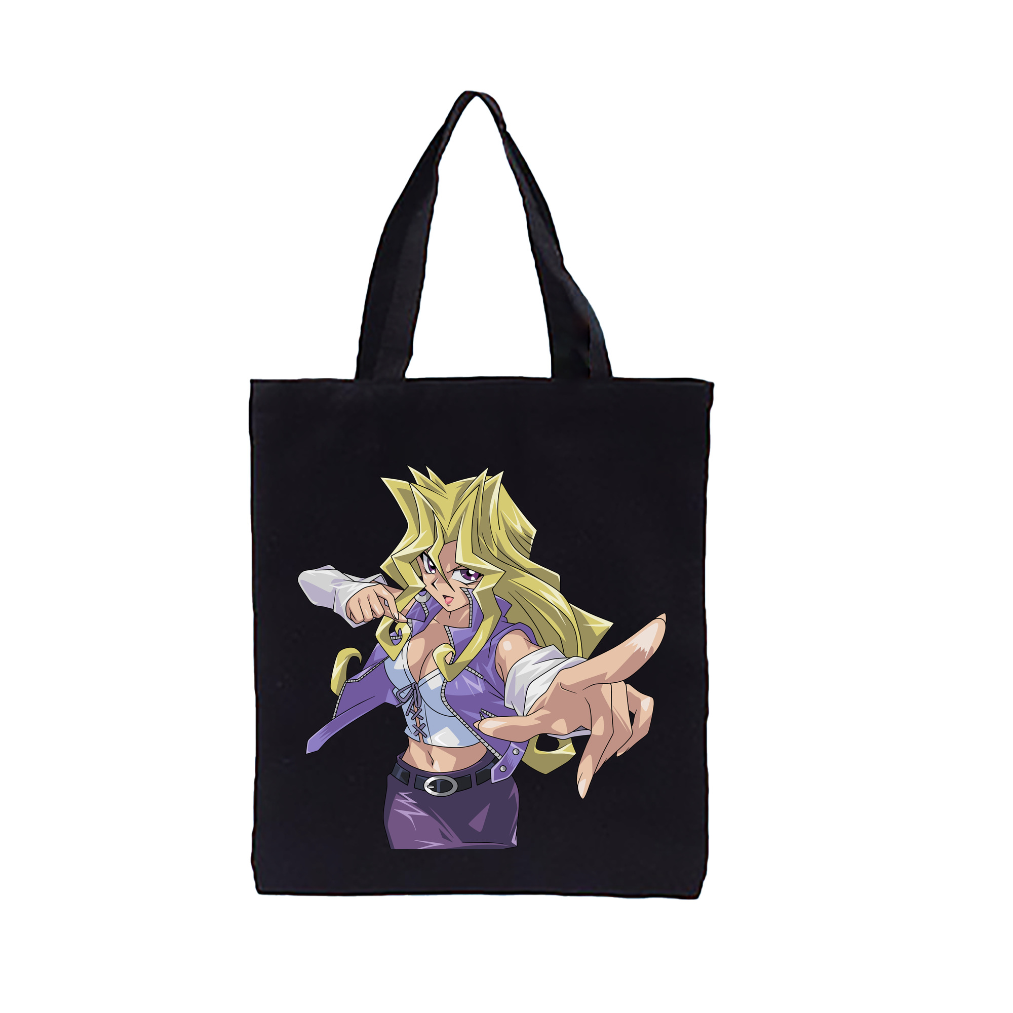 （画像用） 遊☆戯☆王 Yu-Gi-Oh! 縦型キャンバス生地手提げバッグ　トートバッグ