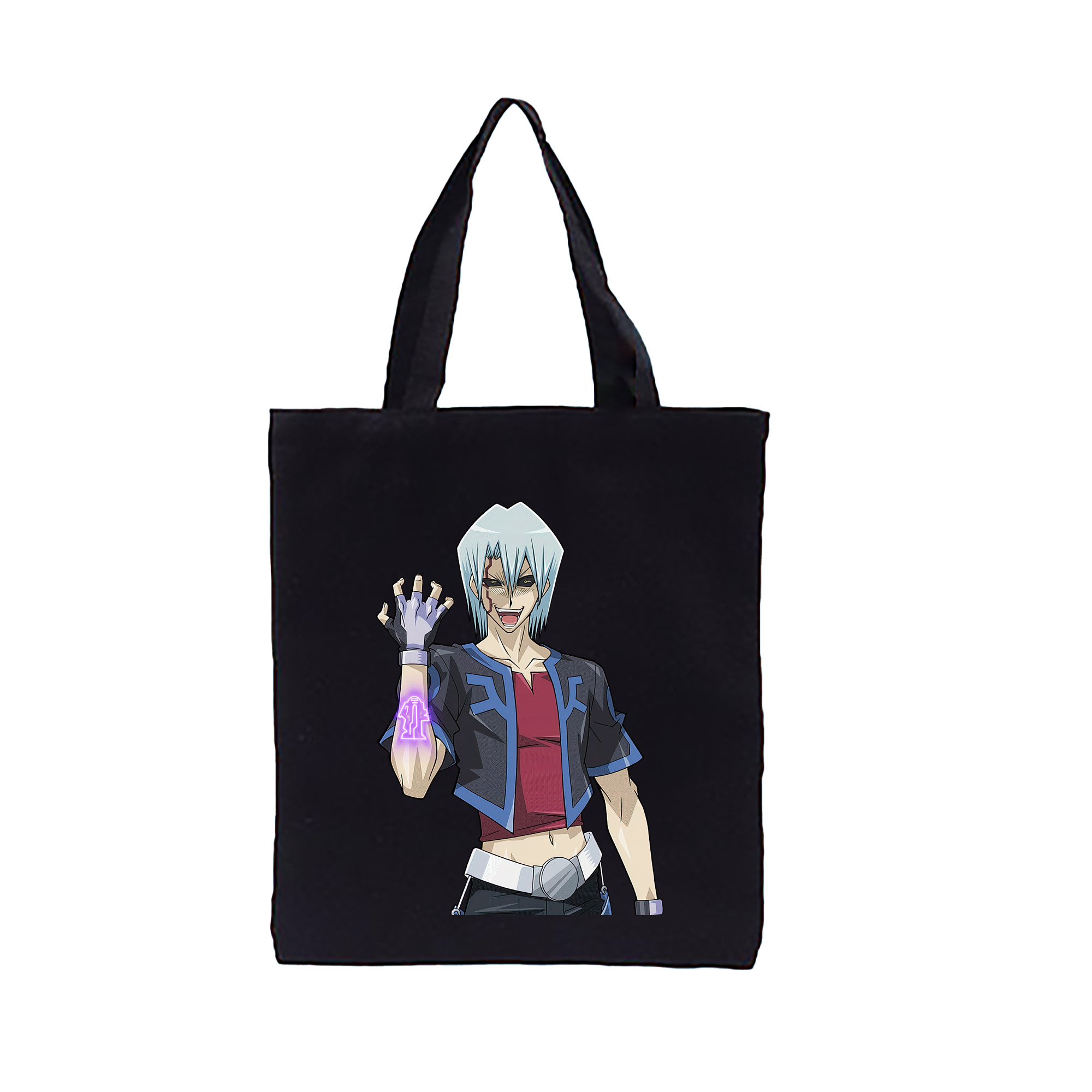 （画像用） 遊☆戯☆王 Yu-Gi-Oh! 縦型キャンバス生地手提げバッグ　トートバッグ