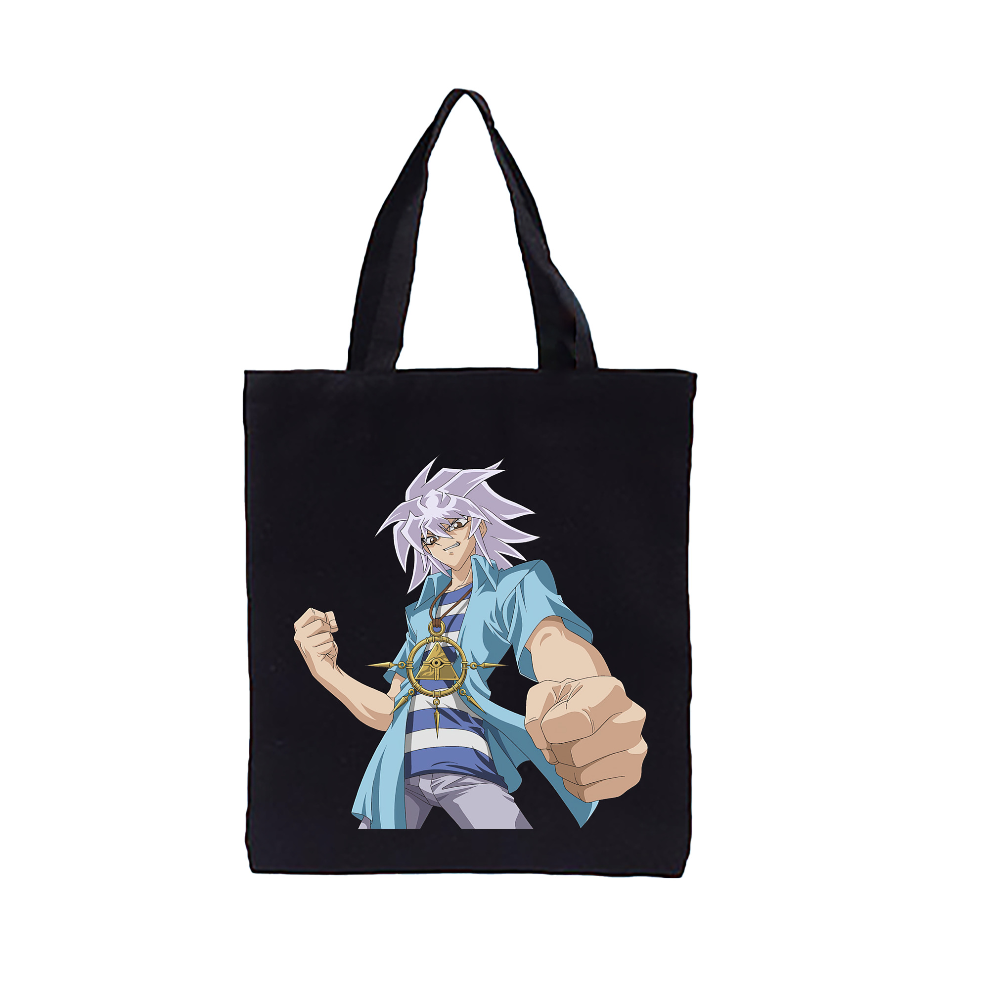 （画像用） 遊☆戯☆王 Yu-Gi-Oh! 縦型キャンバス生地手提げバッグ　トートバッグ