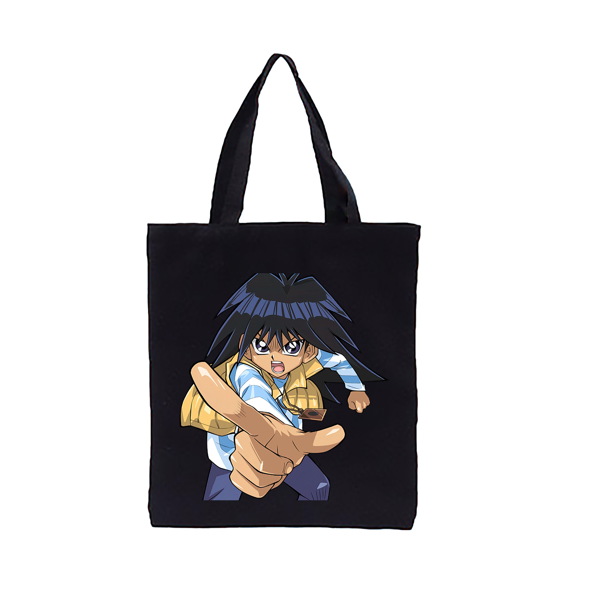 （画像用） 遊☆戯☆王 Yu-Gi-Oh! 縦型キャンバス生地手提げバッグ　トートバッグ