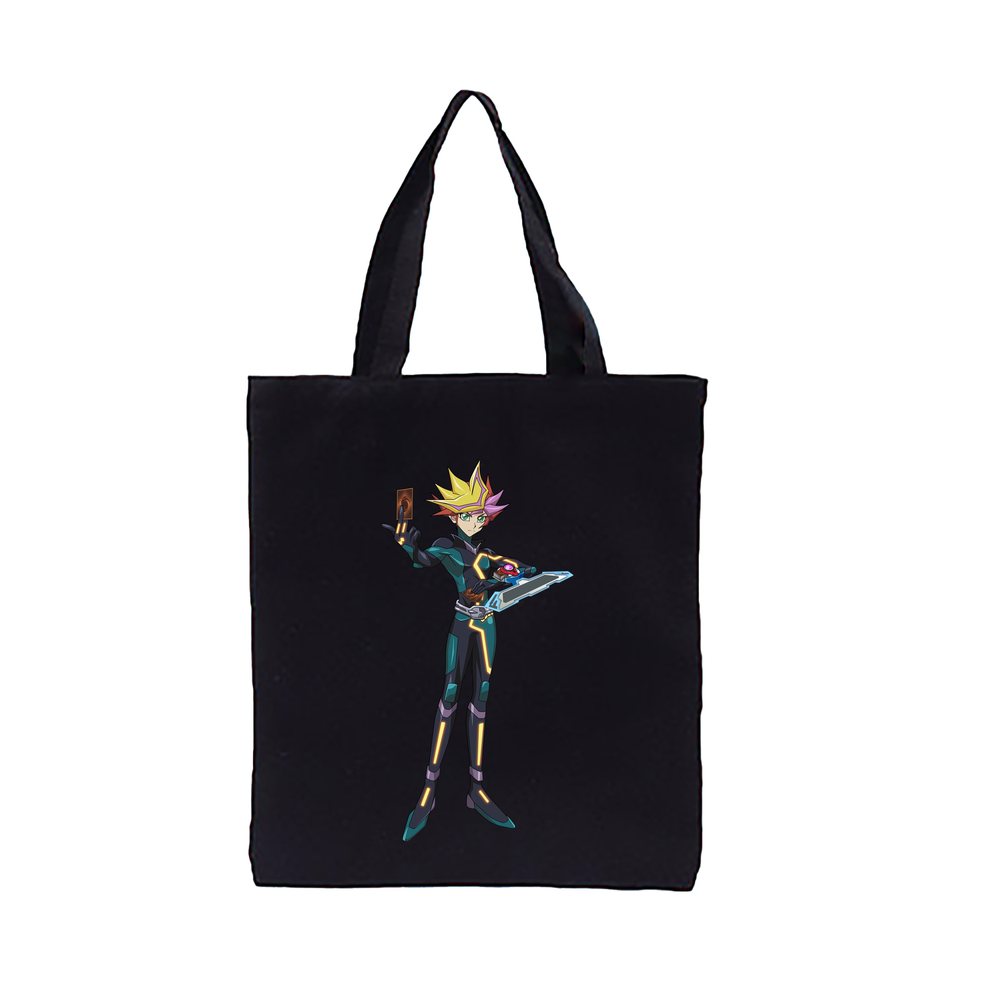 （画像用） 遊☆戯☆王 Yu-Gi-Oh! 縦型キャンバス生地手提げバッグ　トートバッグ