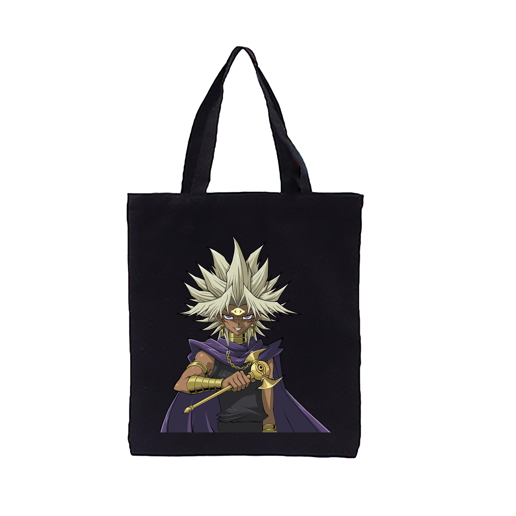 （画像用） 遊☆戯☆王 Yu-Gi-Oh! 縦型キャンバス生地手提げバッグ　トートバッグ