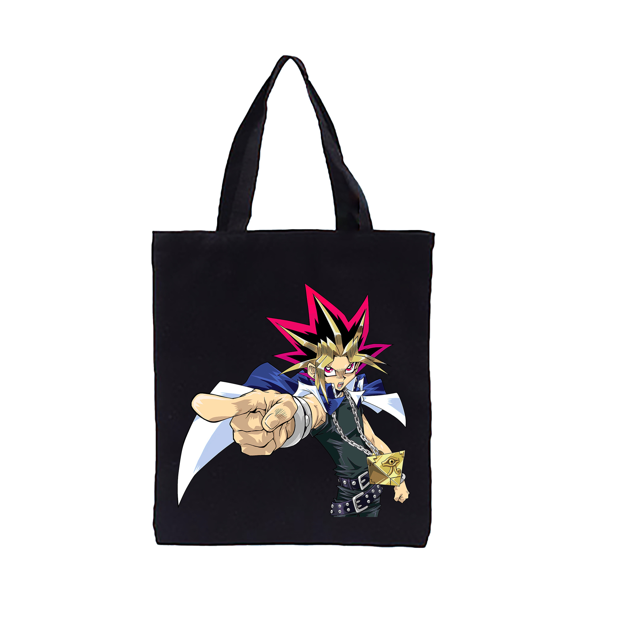 （画像用） 遊☆戯☆王 Yu-Gi-Oh! 縦型キャンバス生地手提げバッグ　トートバッグ