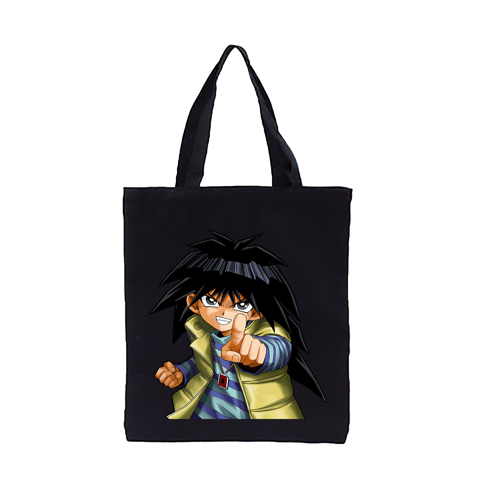 （画像用） 遊☆戯☆王 Yu-Gi-Oh! 縦型キャンバス生地手提げバッグ　トートバッグ