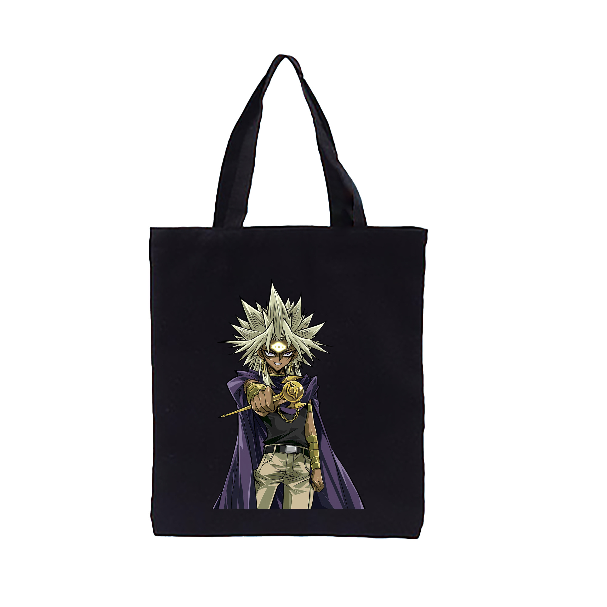 （画像用） 遊☆戯☆王 Yu-Gi-Oh! 縦型キャンバス生地手提げバッグ　トートバッグ