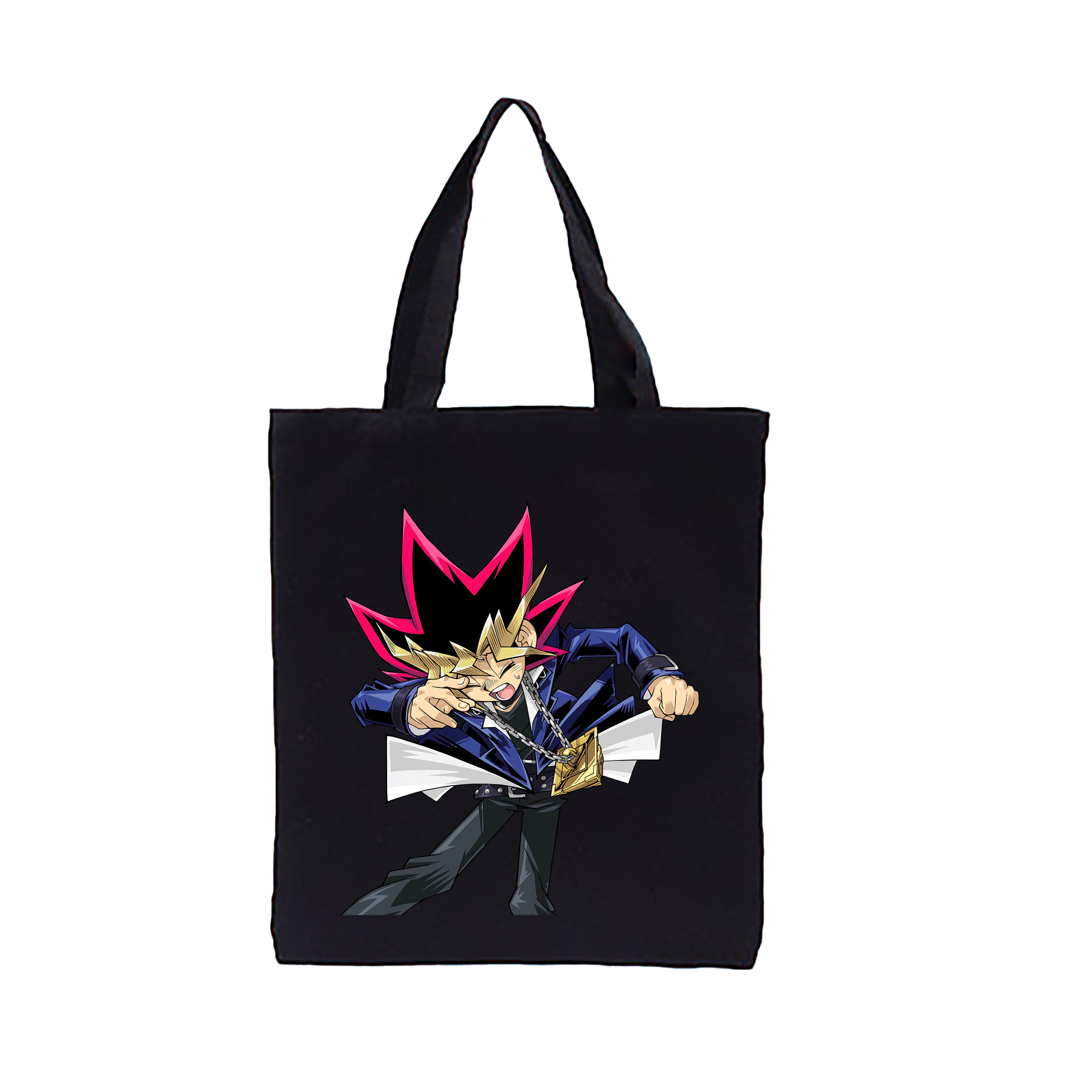 （画像用） 遊☆戯☆王 Yu-Gi-Oh! 縦型キャンバス生地手提げバッグ　トートバッグ