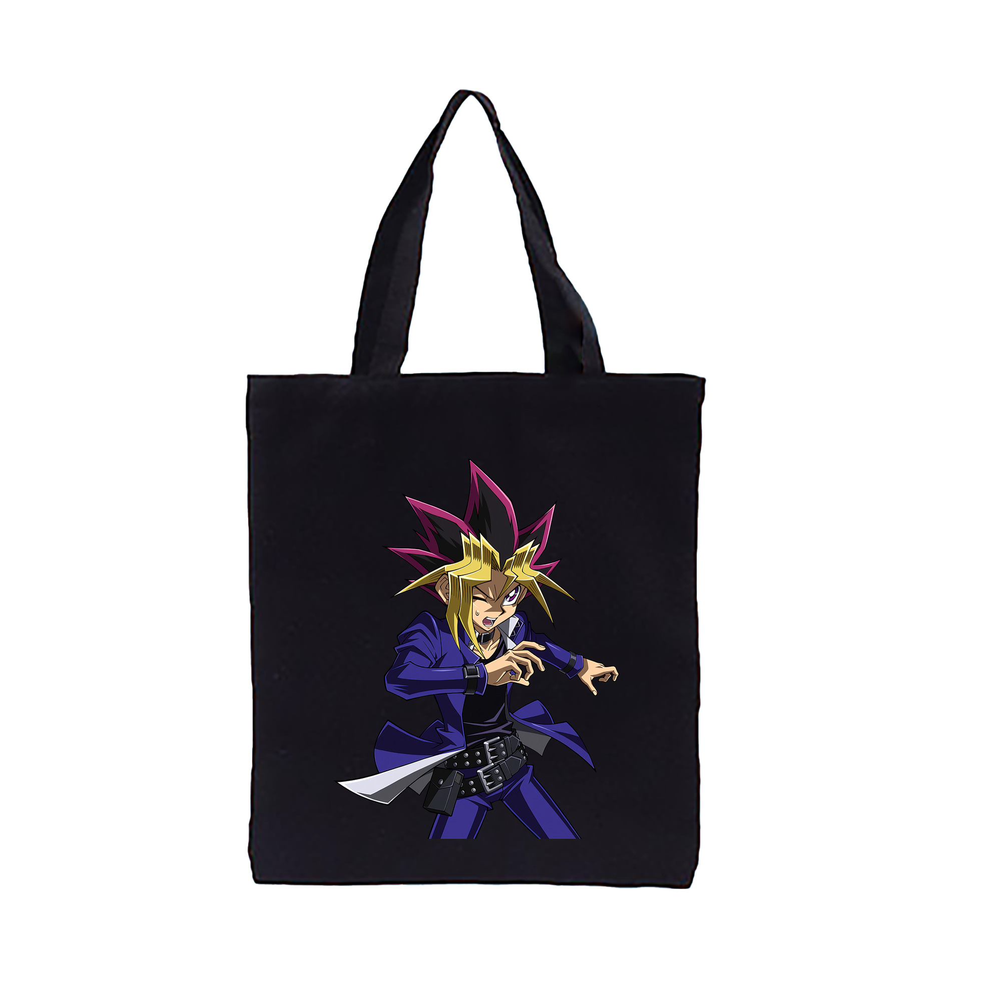 （画像用） 遊☆戯☆王 Yu-Gi-Oh! 縦型キャンバス生地手提げバッグ　トートバッグ