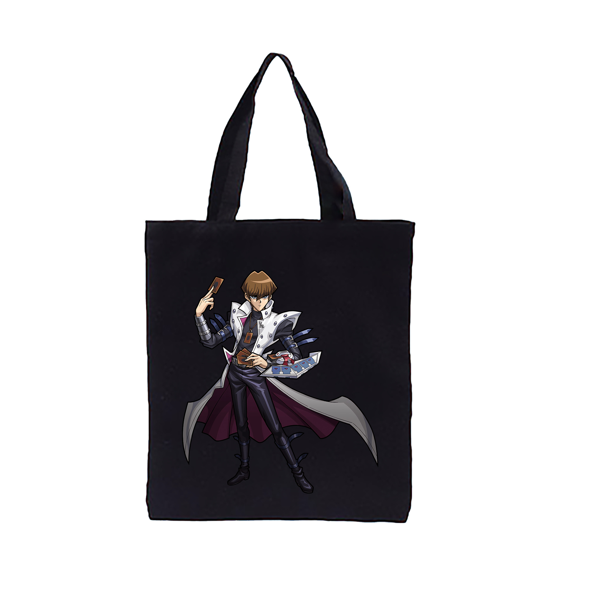 （画像用） 遊☆戯☆王 Yu-Gi-Oh! 縦型キャンバス生地手提げバッグ　トートバッグ