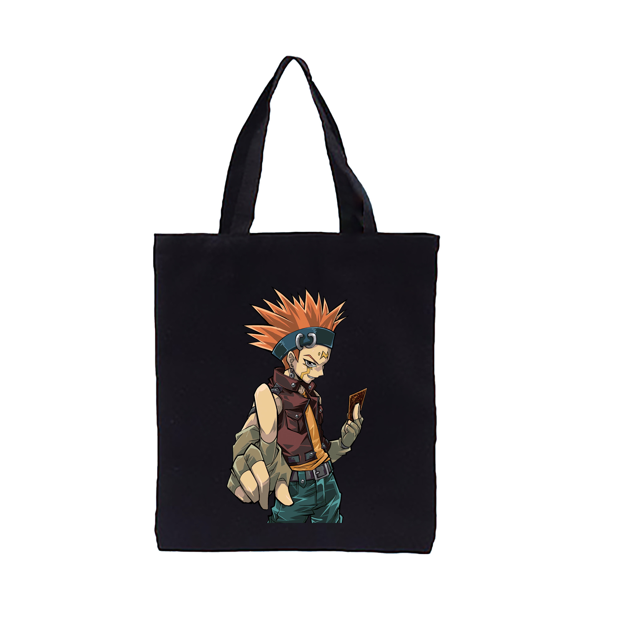 （画像用） 遊☆戯☆王 Yu-Gi-Oh! 縦型キャンバス生地手提げバッグ　トートバッグ