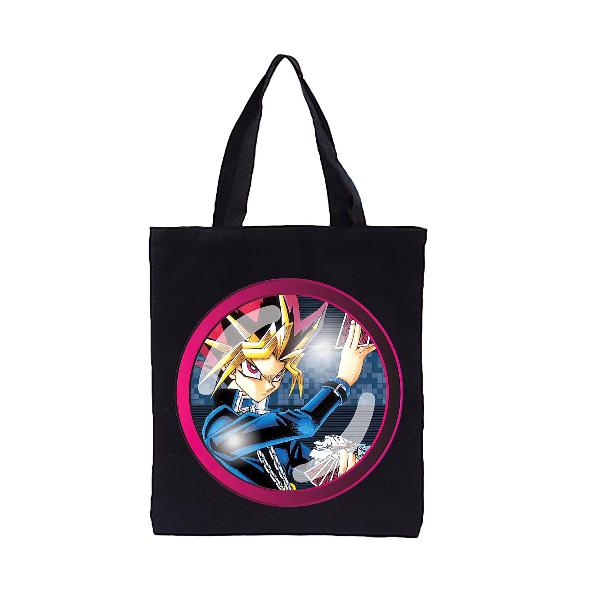 （画像用） 遊☆戯☆王 Yu-Gi-Oh! 縦型キャンバス生地手提げバッグ　トートバッグ
