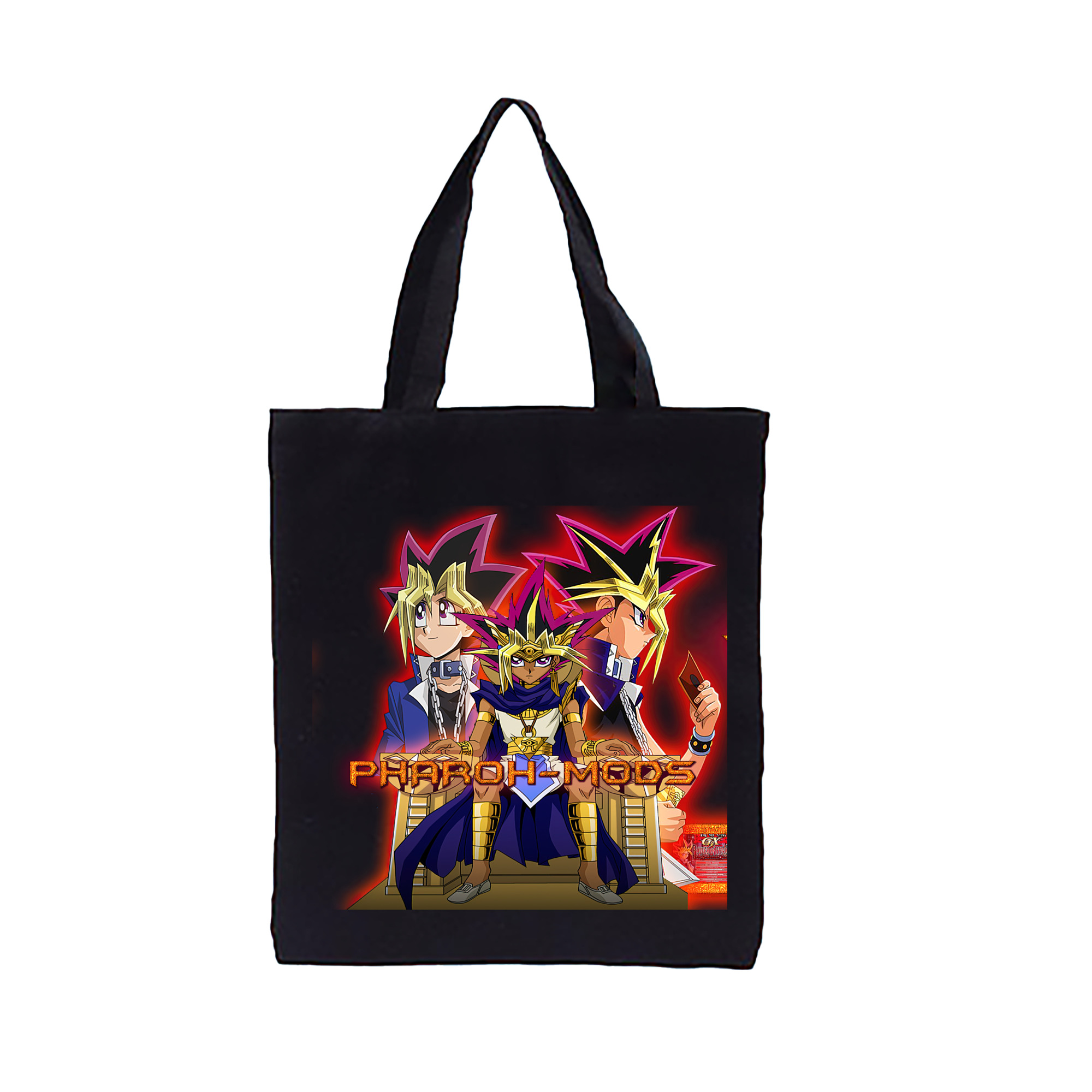 （画像用） 遊☆戯☆王 Yu-Gi-Oh! 縦型キャンバス生地手提げバッグ　トートバッグ