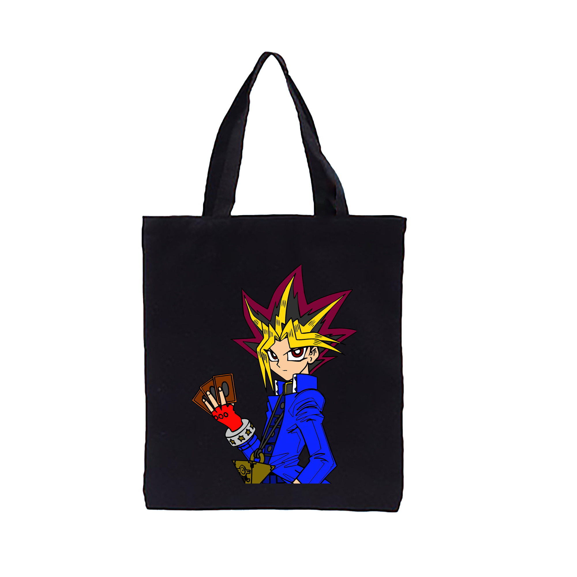 （画像用） 遊☆戯☆王 Yu-Gi-Oh! 縦型キャンバス生地手提げバッグ　トートバッグ