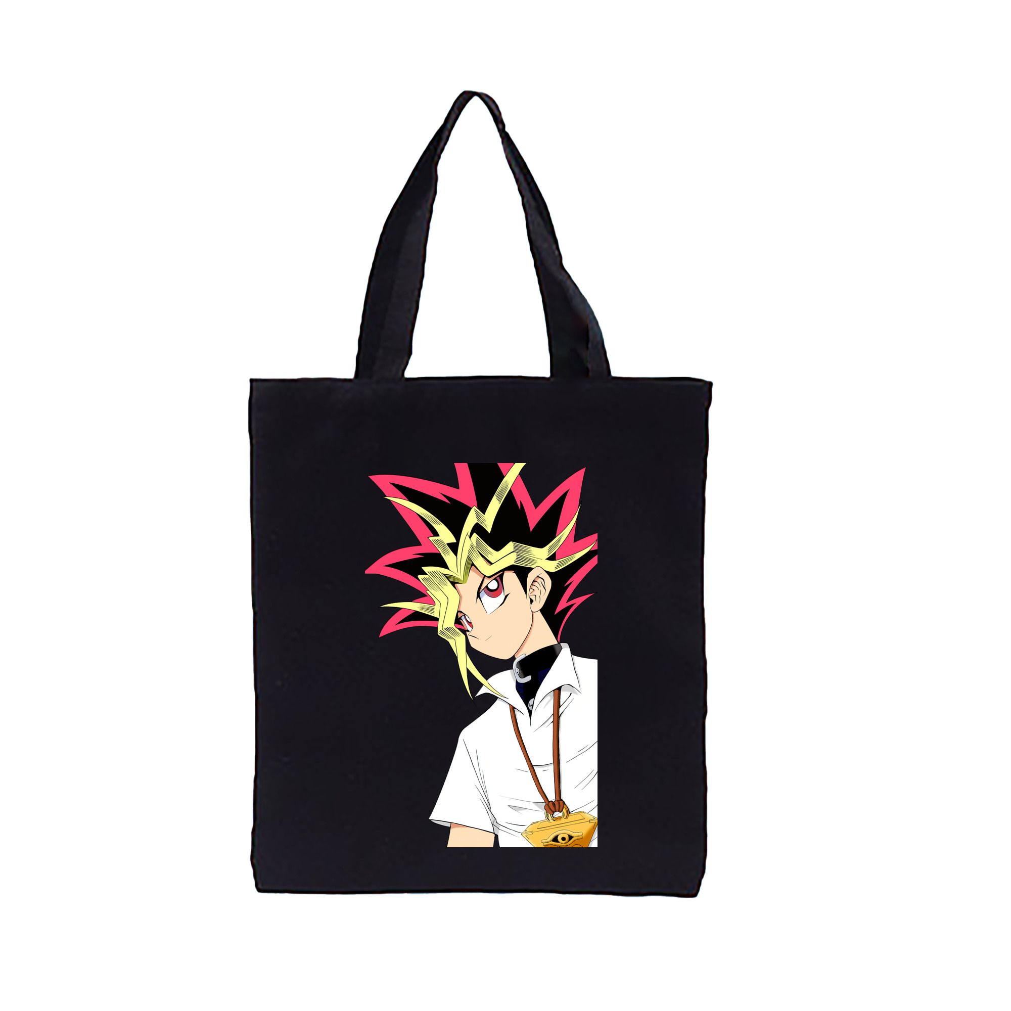（画像用） 遊☆戯☆王 Yu-Gi-Oh! 縦型キャンバス生地手提げバッグ　トートバッグ