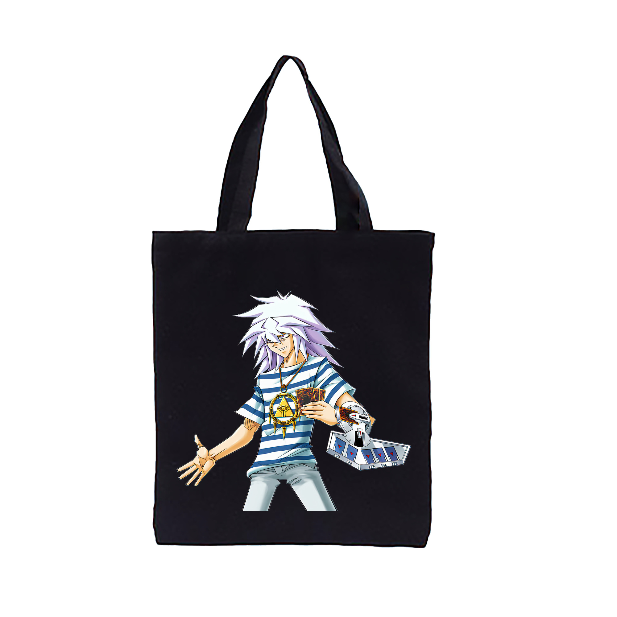（画像用） 遊☆戯☆王 Yu-Gi-Oh! 縦型キャンバス生地手提げバッグ　トートバッグ