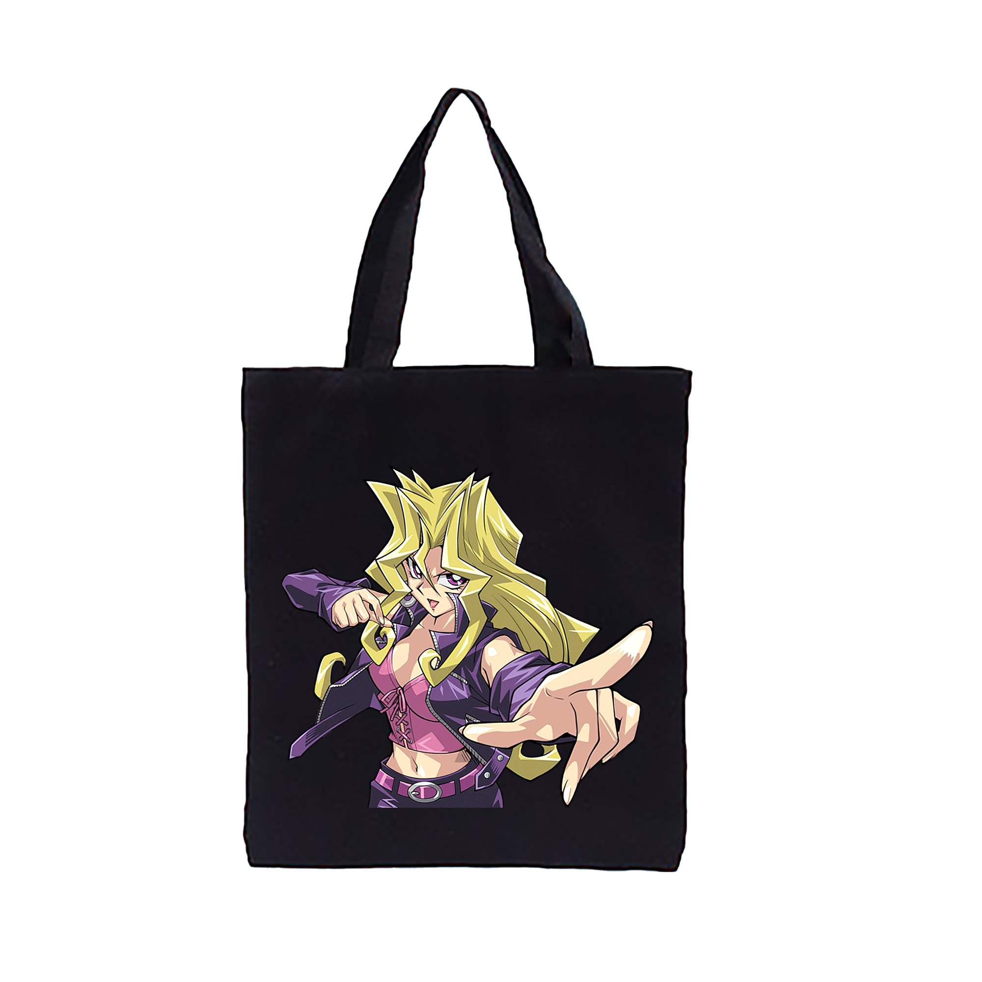 （画像用） 遊☆戯☆王 Yu-Gi-Oh! 縦型キャンバス生地手提げバッグ　トートバッグ