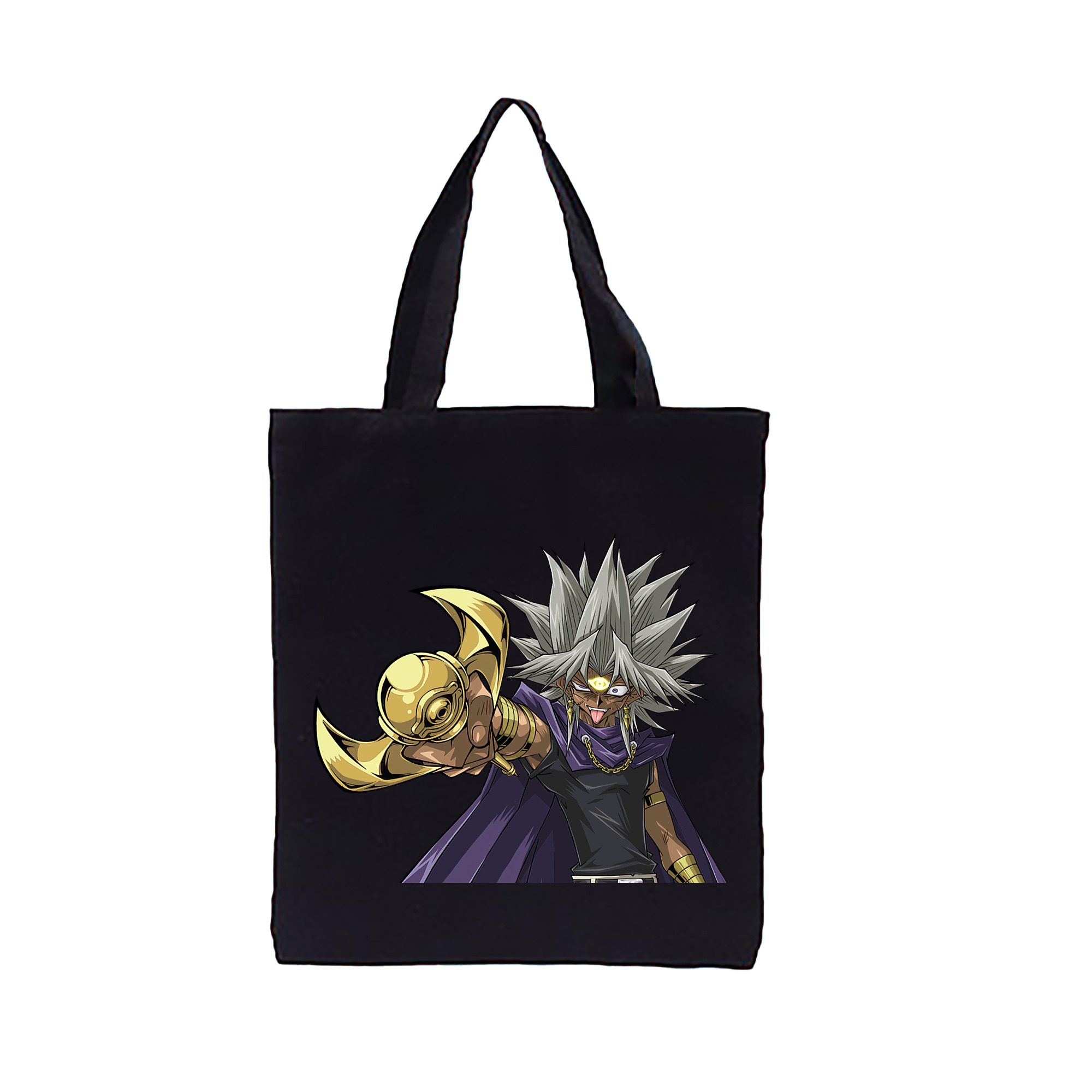 （画像用） 遊☆戯☆王 Yu-Gi-Oh! 縦型キャンバス生地手提げバッグ　トートバッグ
